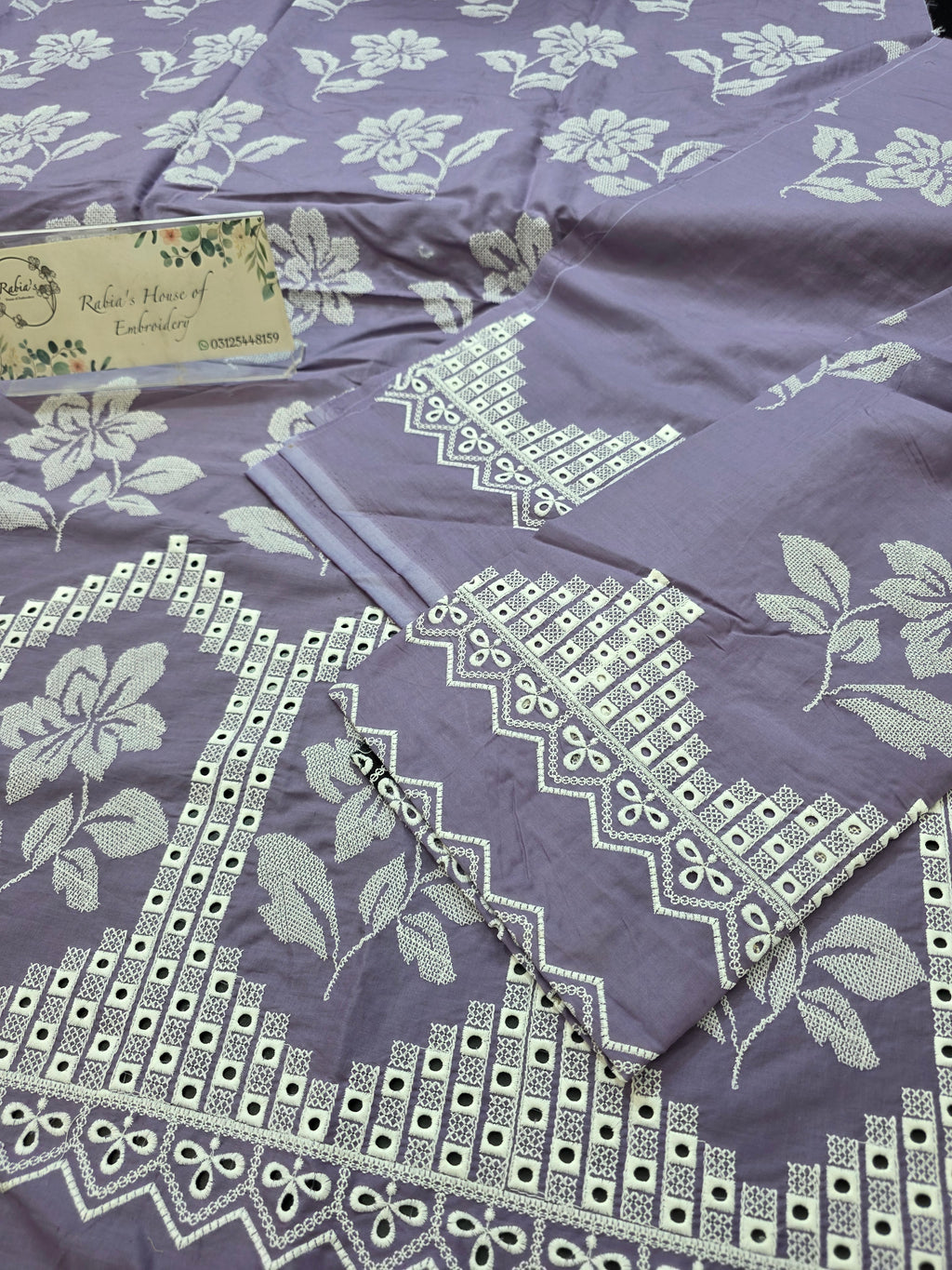 Lawn 4pc with chiffon duppatta