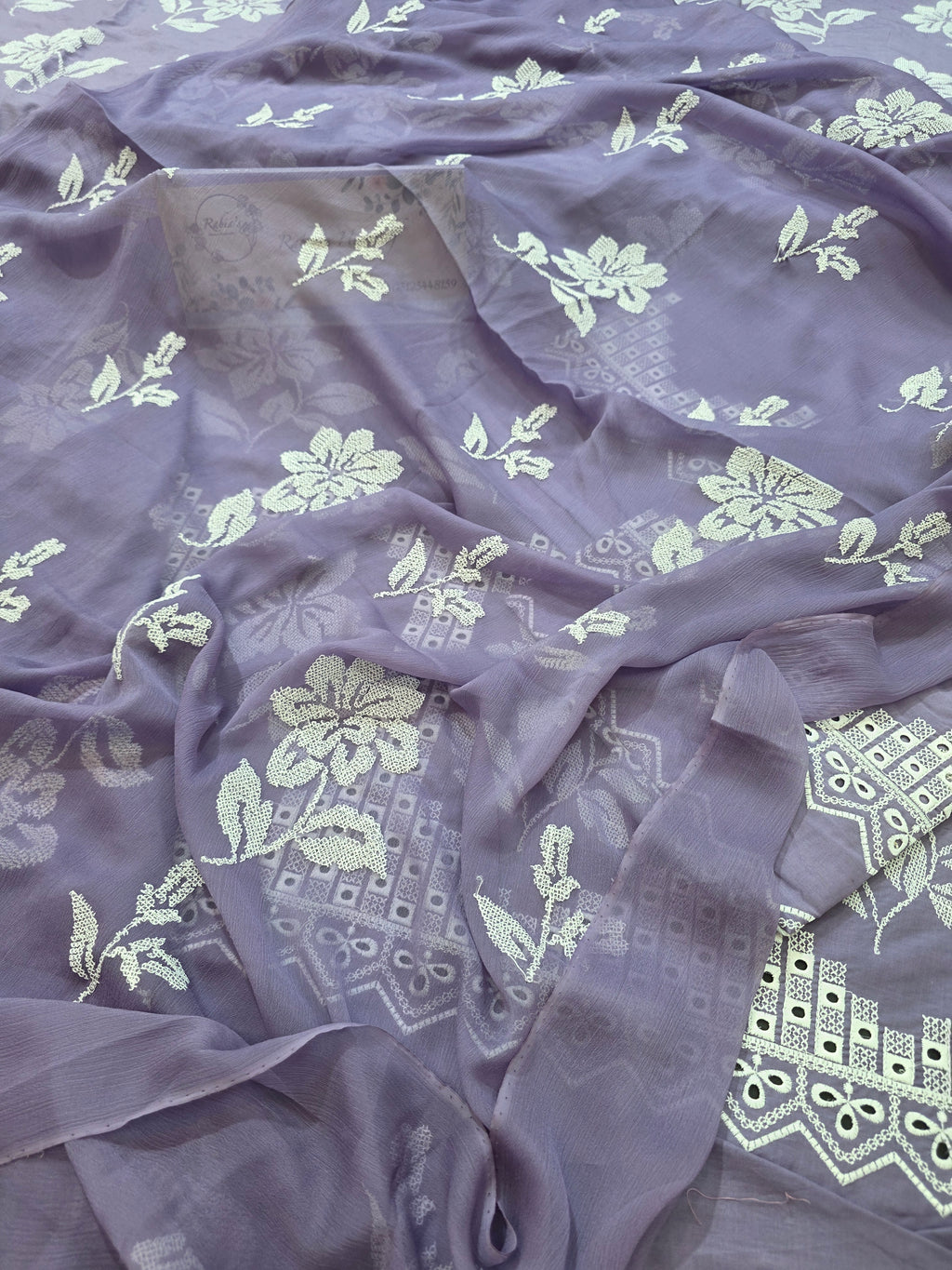 Lawn 4pc with chiffon duppatta
