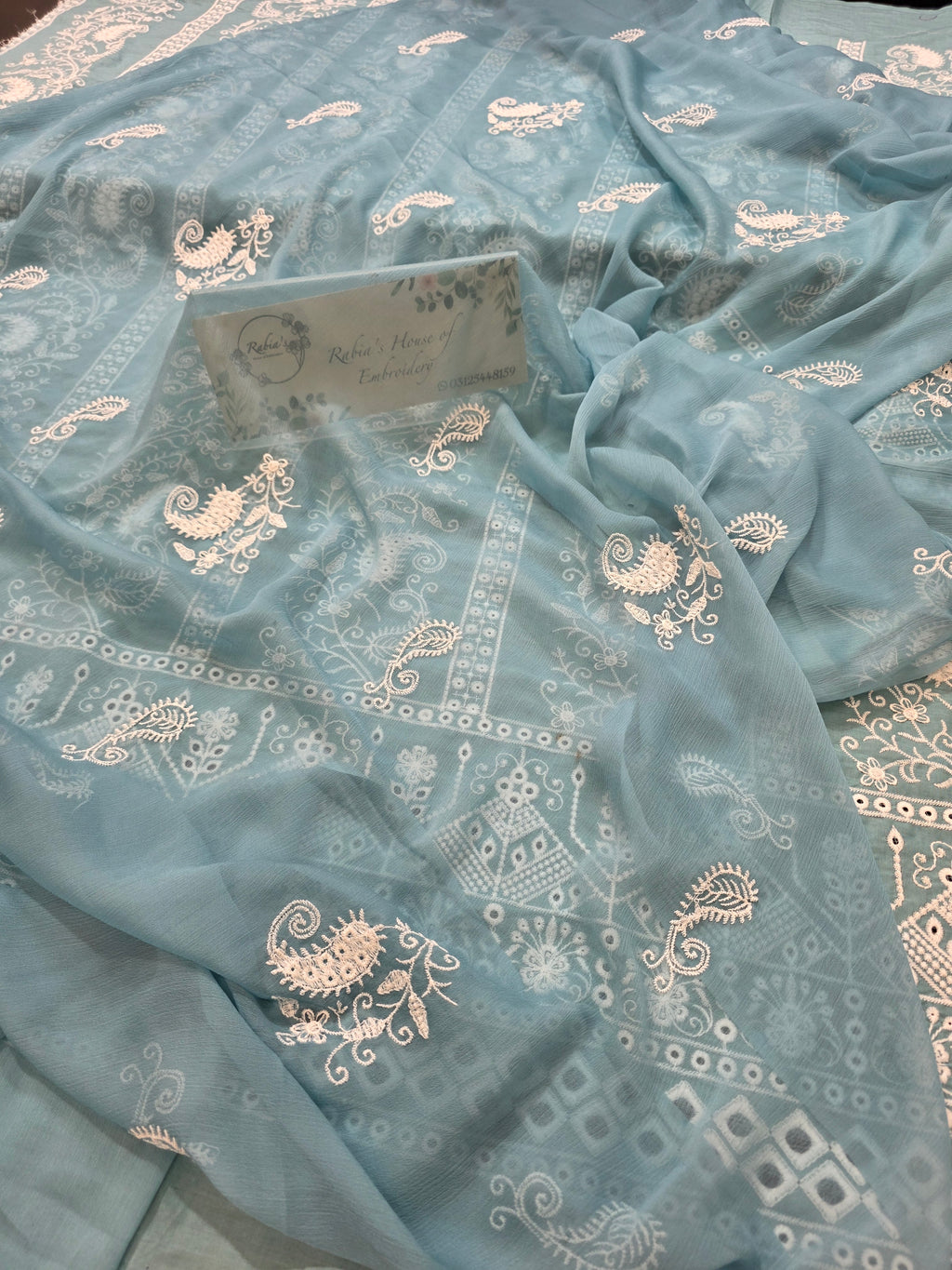 Lawn 4pc with chiffon duppatta