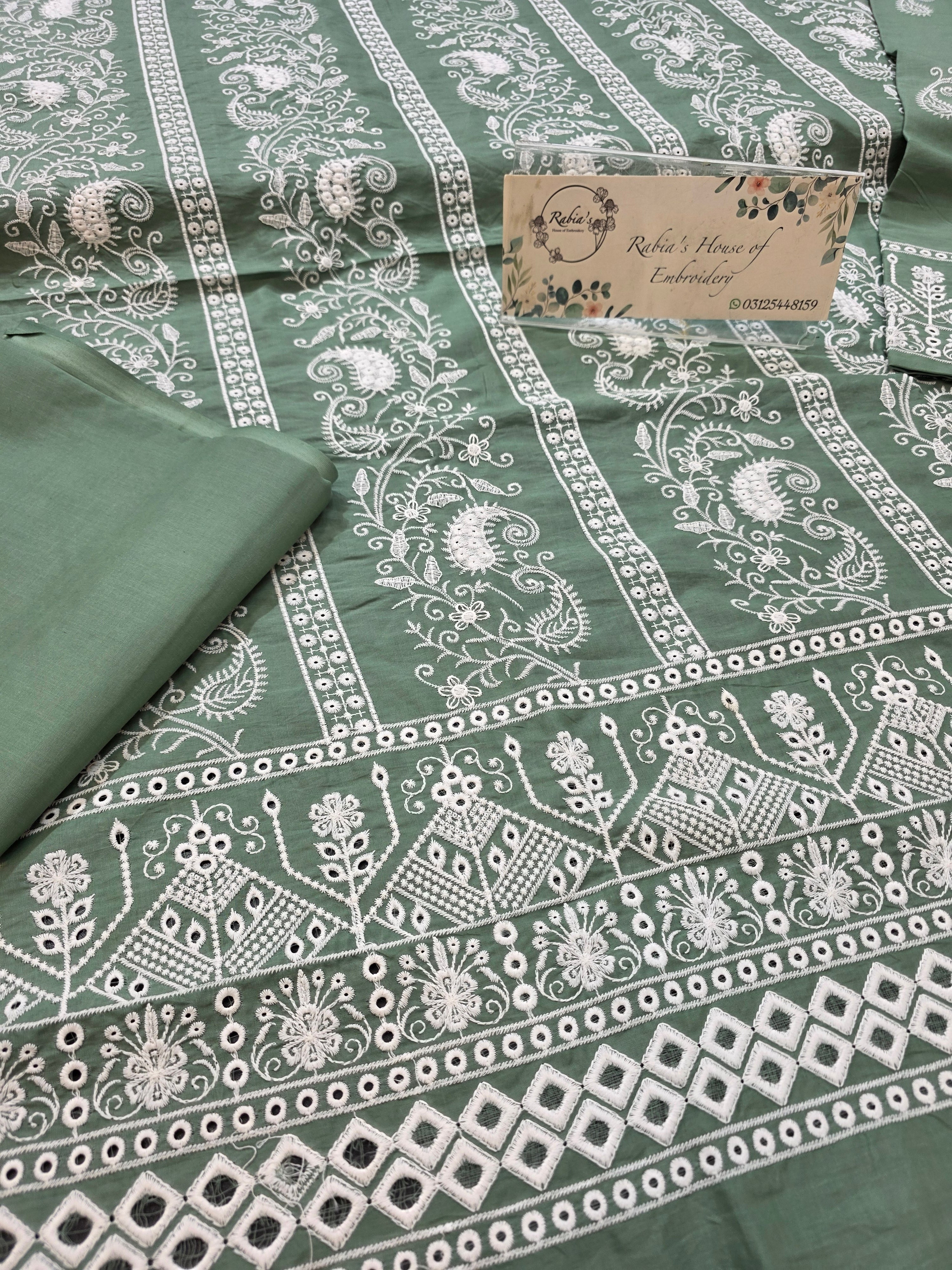 Lawn 4pc with chiffon duppatta