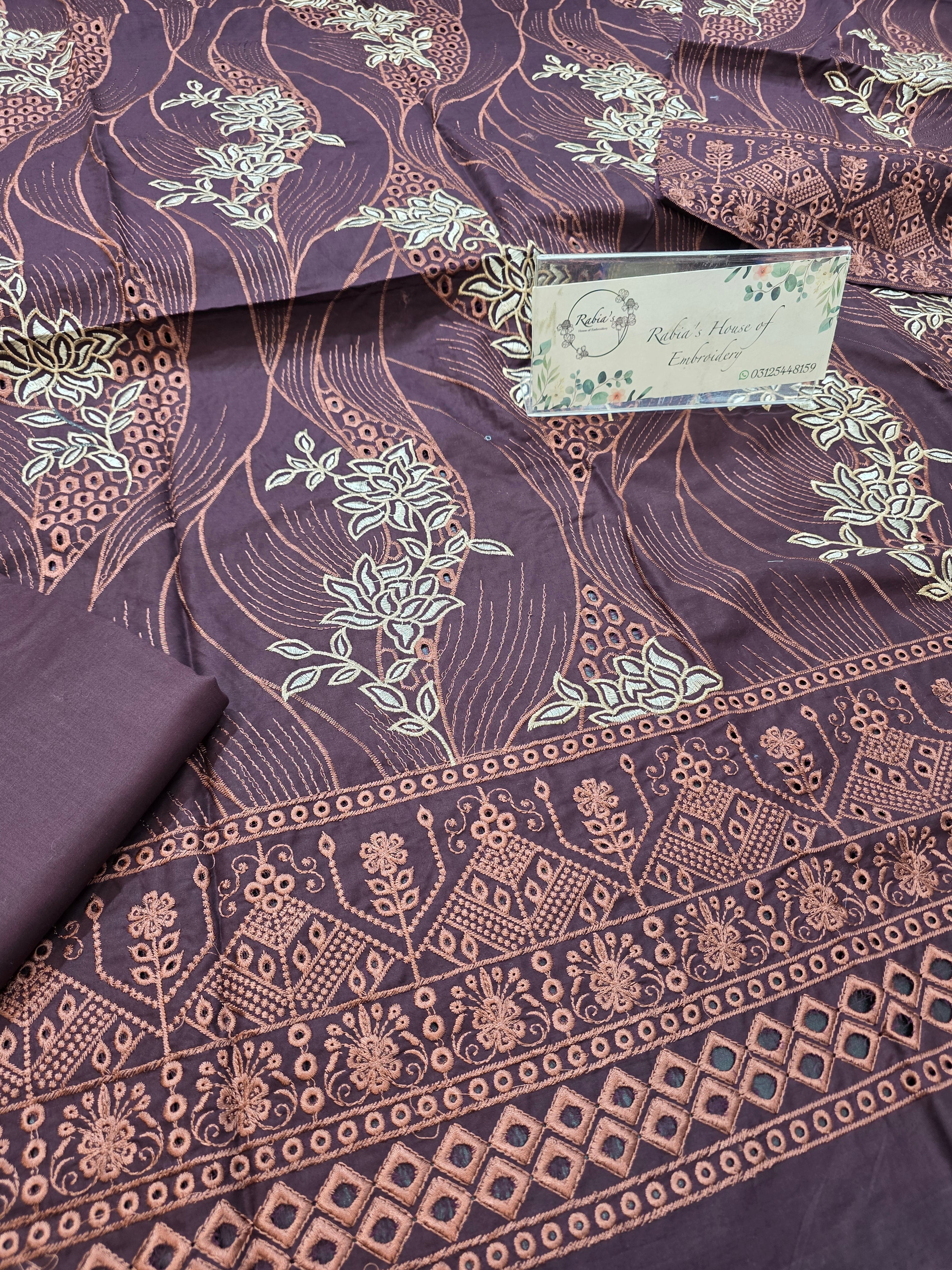 Lawn 4pc with chiffon duppatta