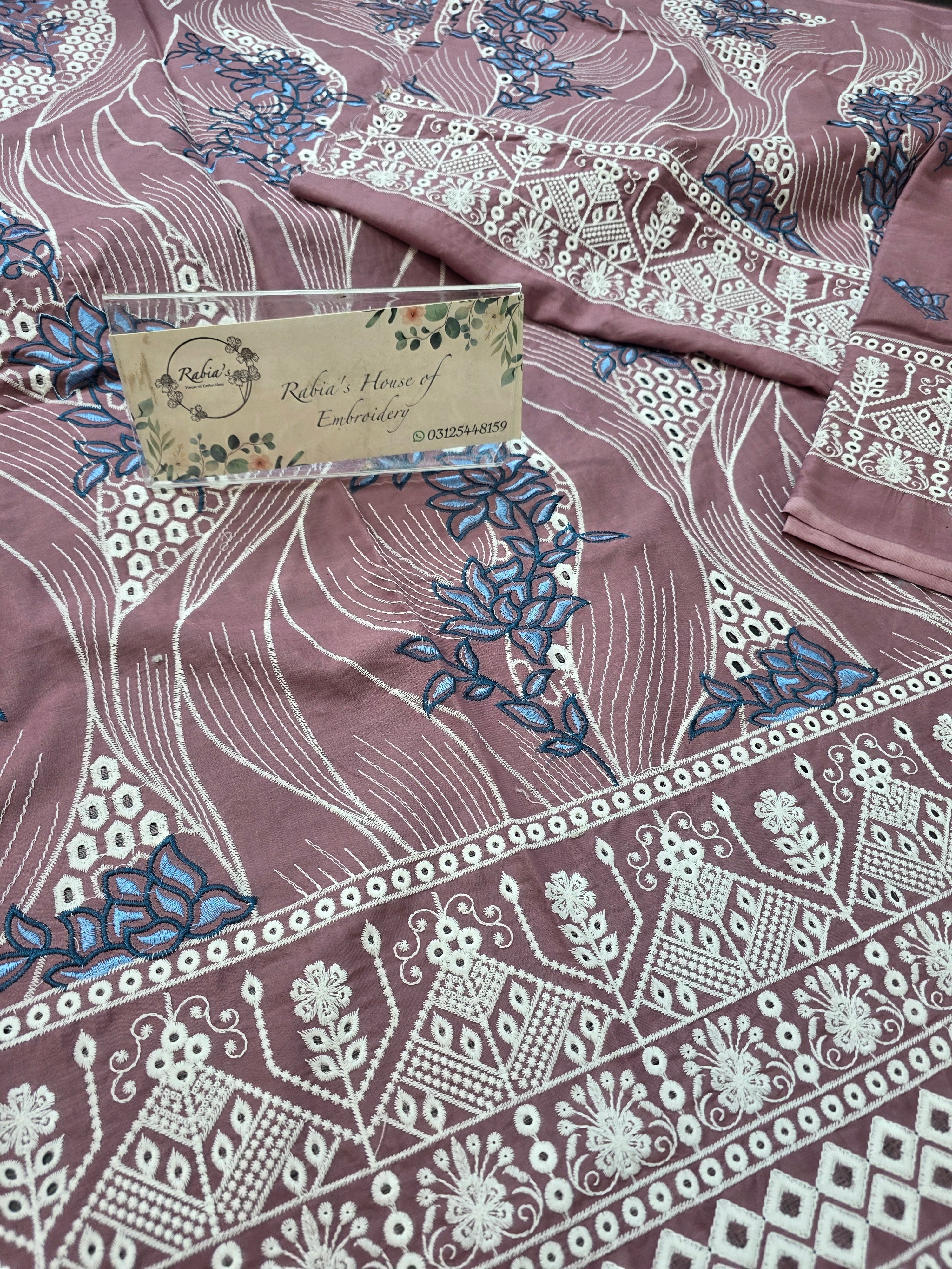 Lawn 4pc with chiffon duppatta