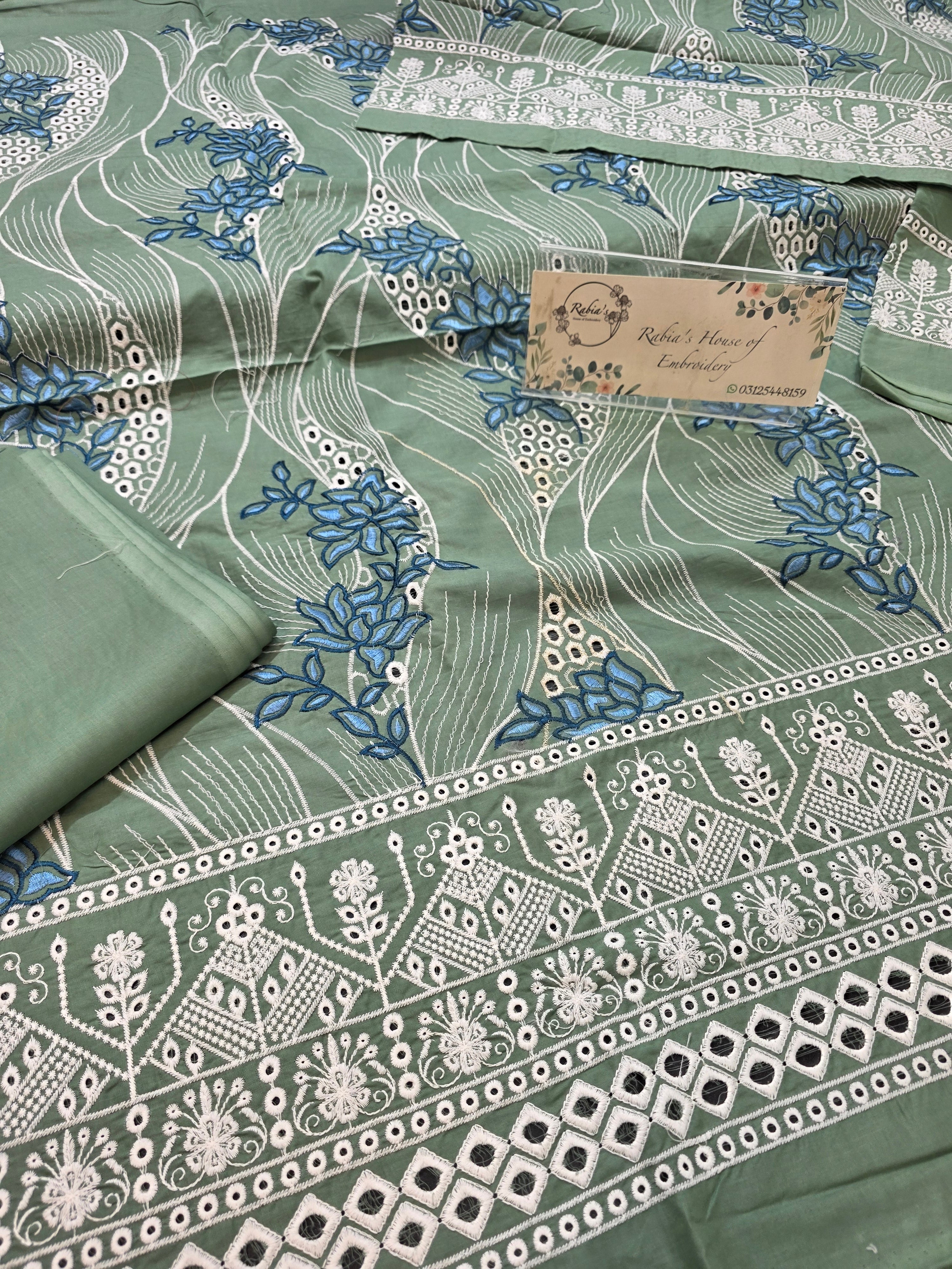 Lawn 4pc with chiffon duppatta