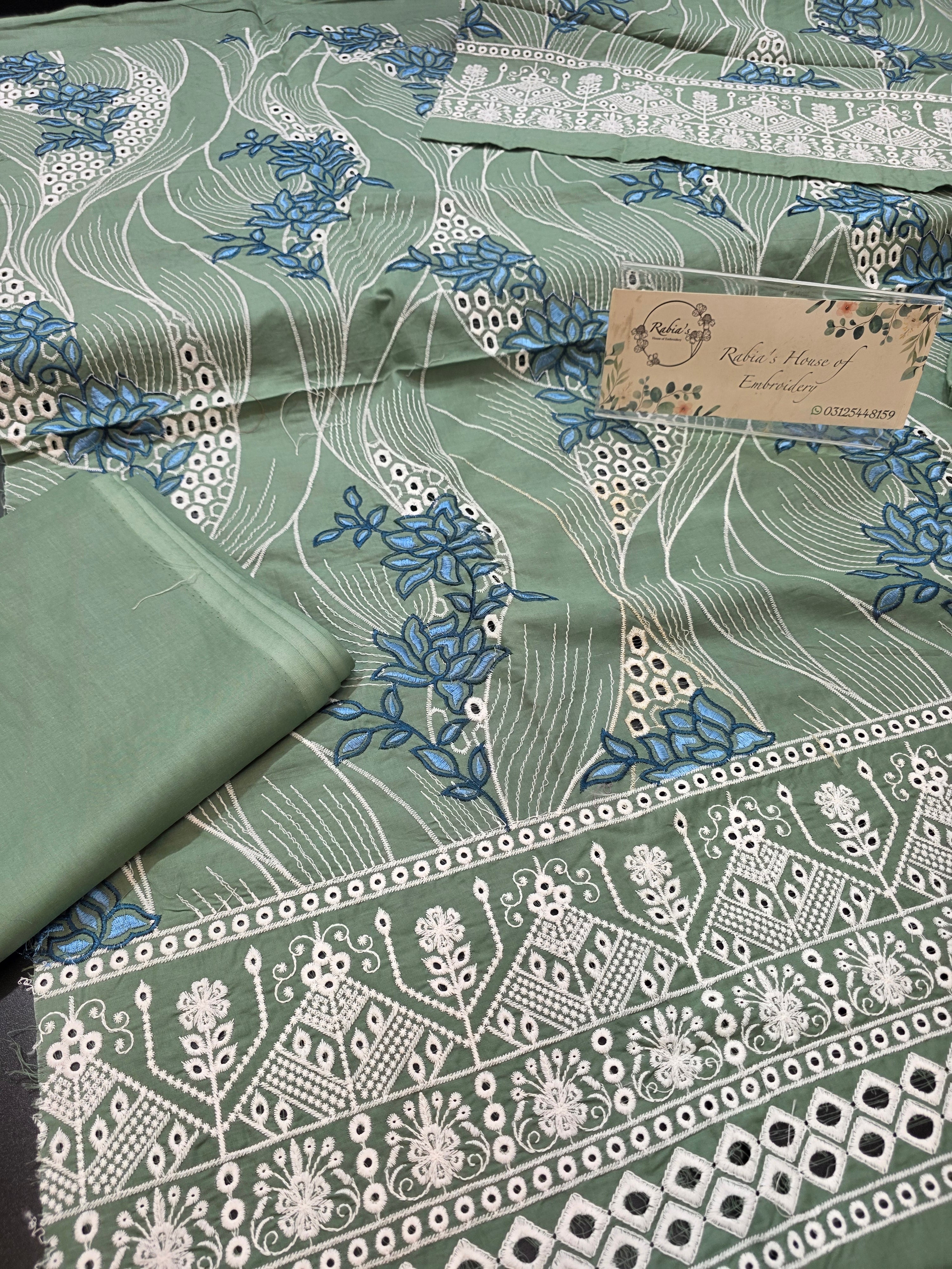 Lawn 4pc with chiffon duppatta