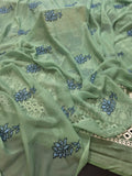 Lawn 4pc with chiffon duppatta
