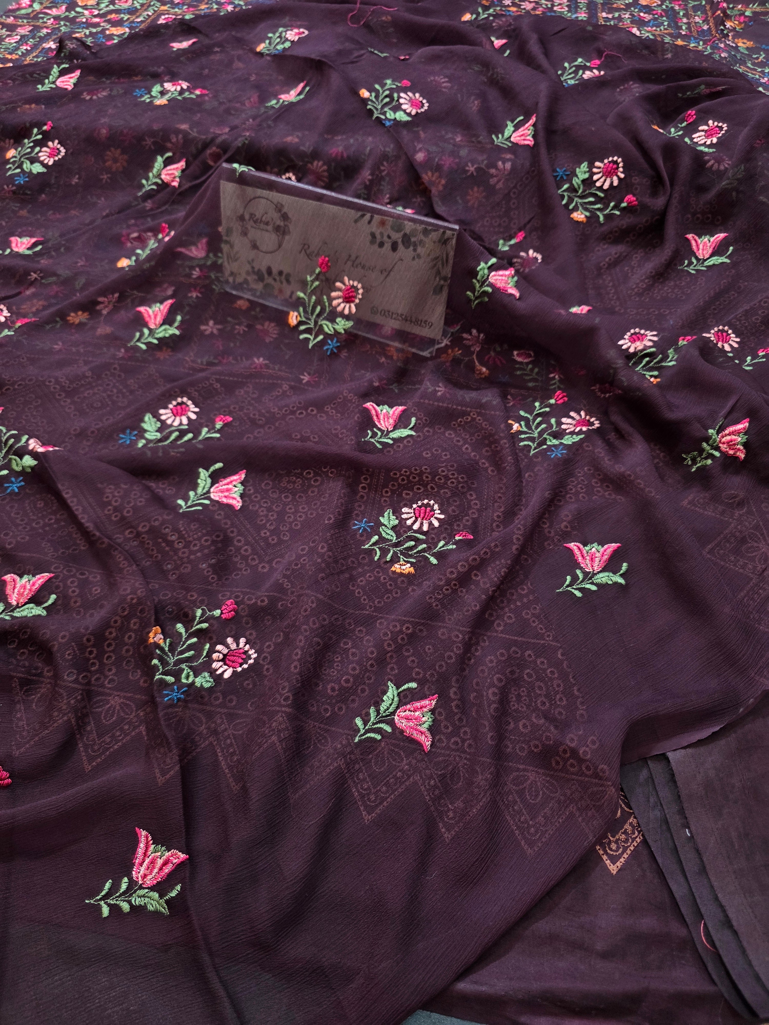 Lawn 4pc with chiffon duppatta
