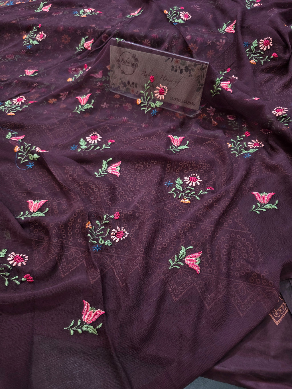 Lawn 4pc with chiffon duppatta