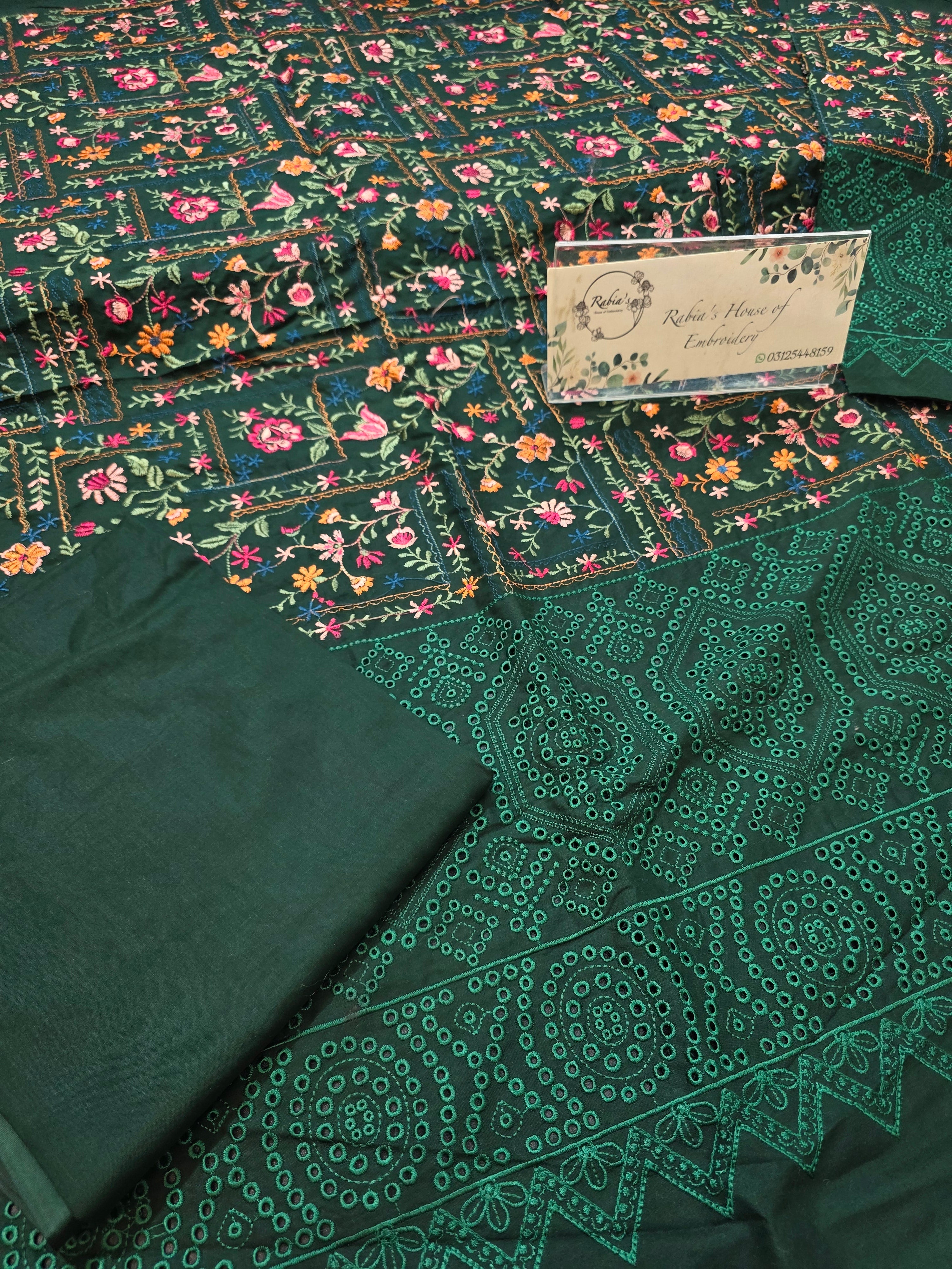 Lawn 4pc with chiffon duppatta