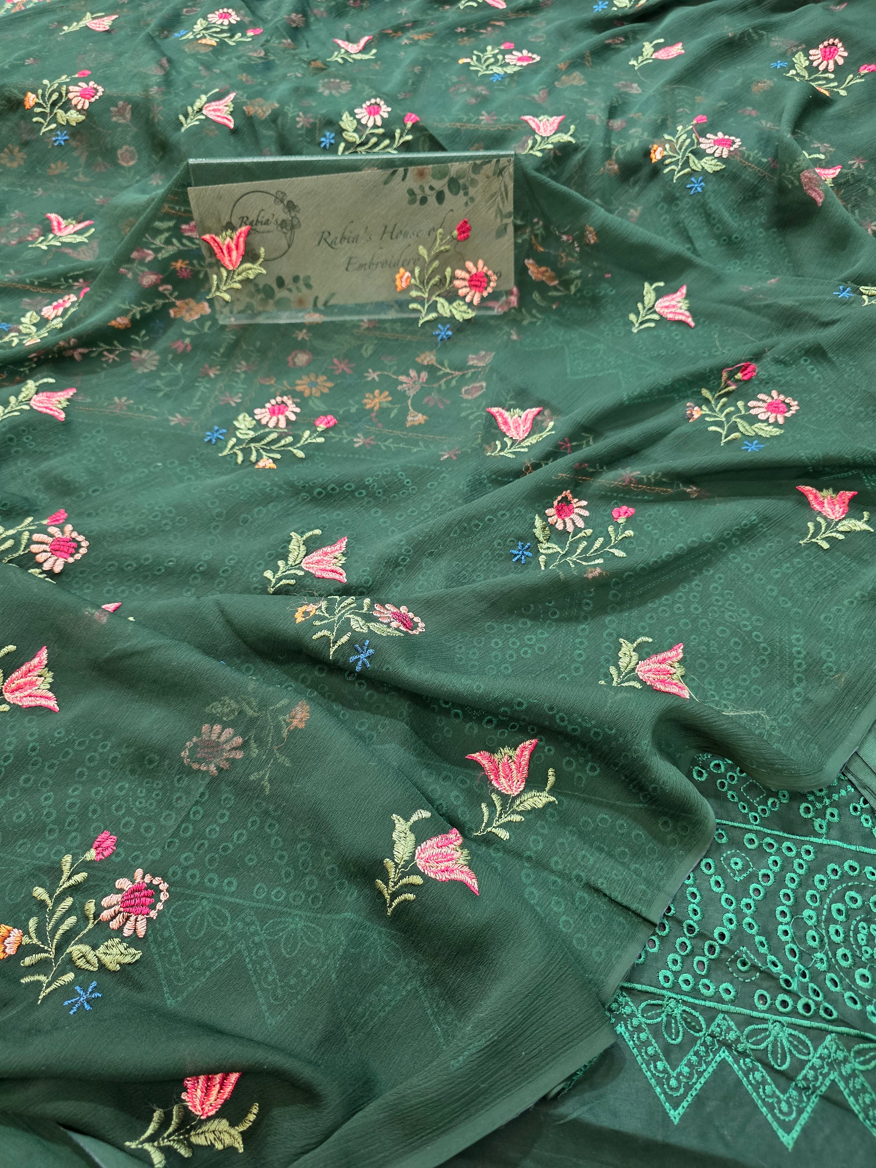 Lawn 4pc with chiffon duppatta