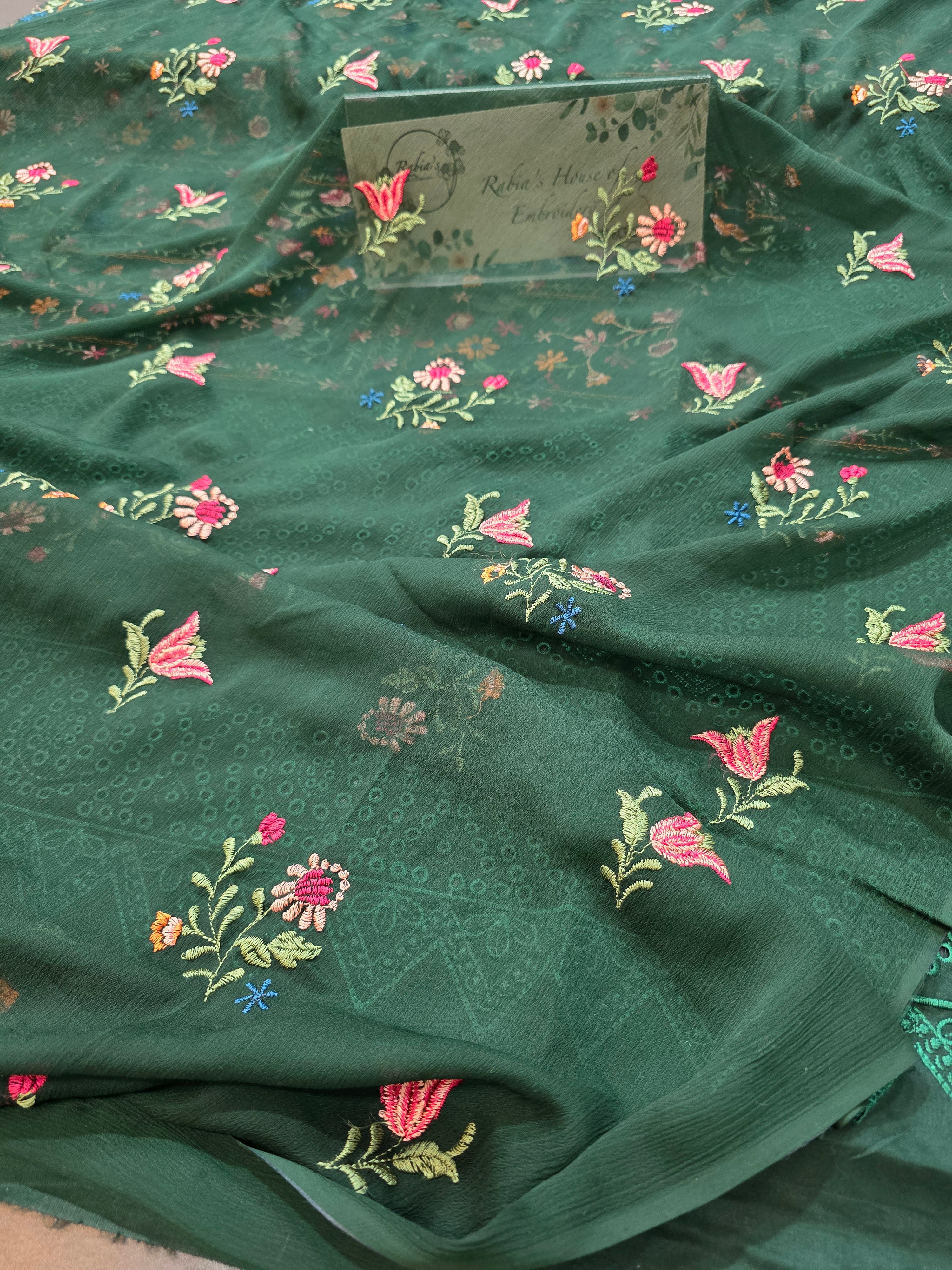 Lawn 4pc with chiffon duppatta
