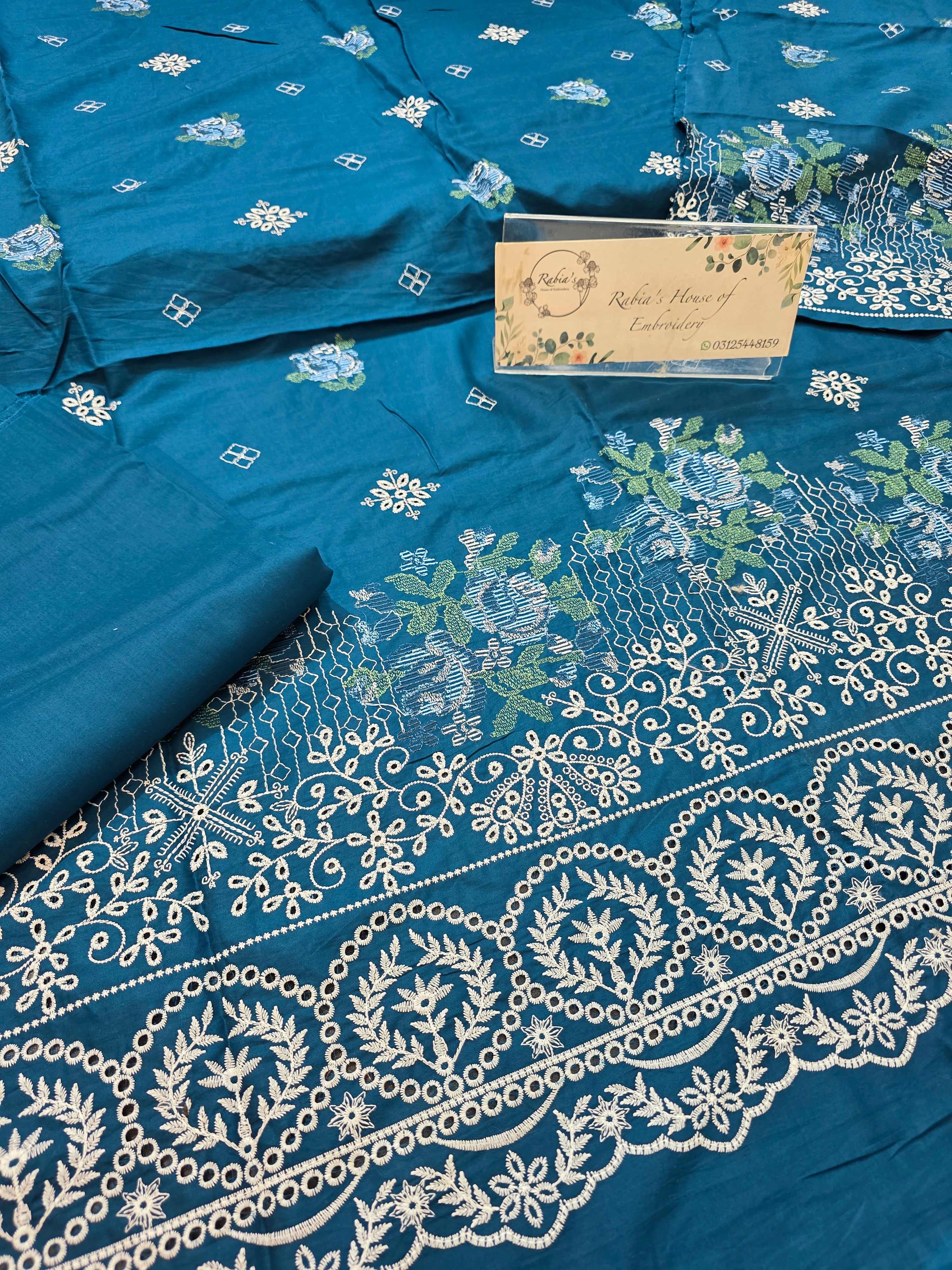 Lawn 4pc with chiffon duppatta