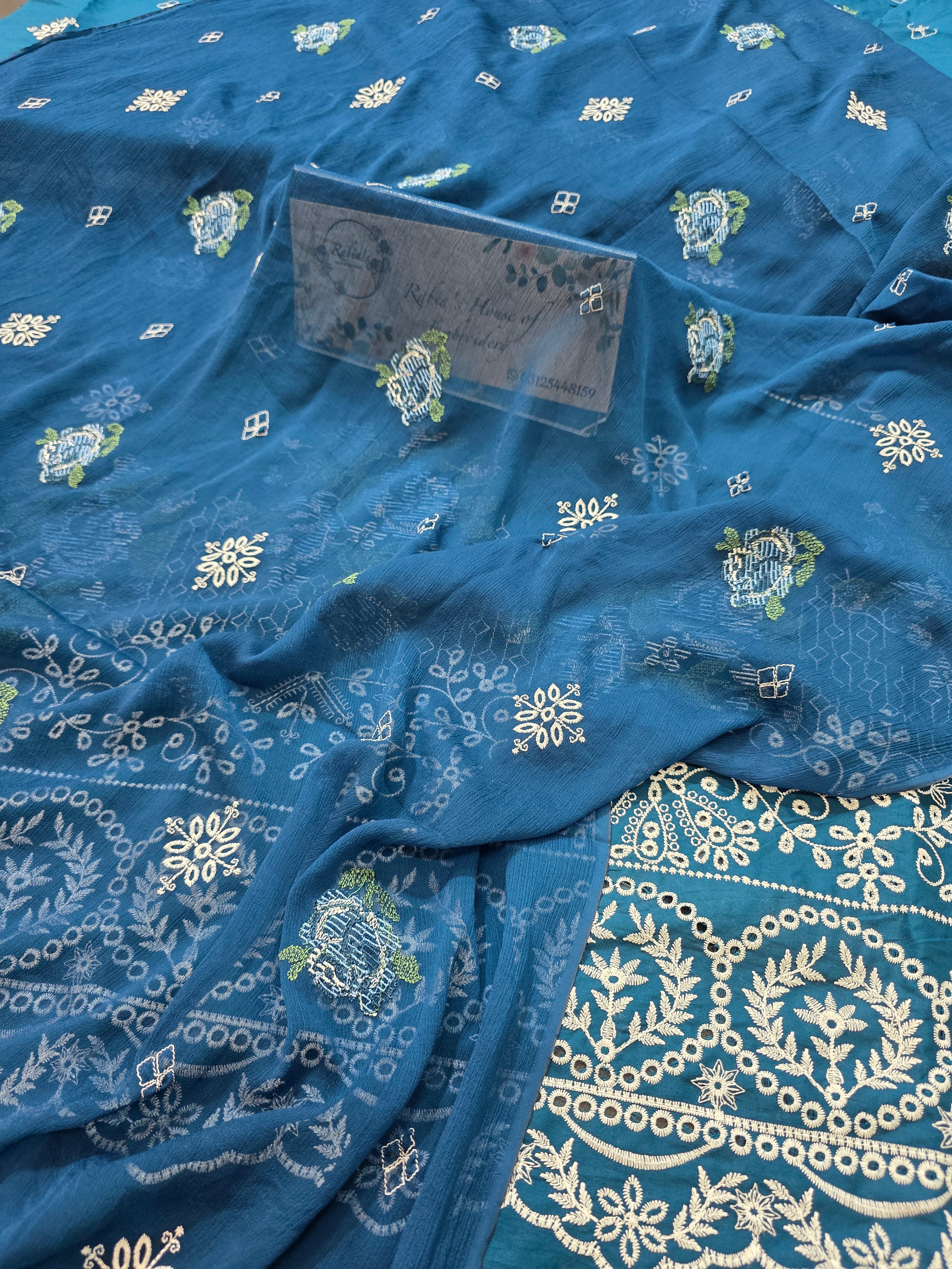 Lawn 4pc with chiffon duppatta