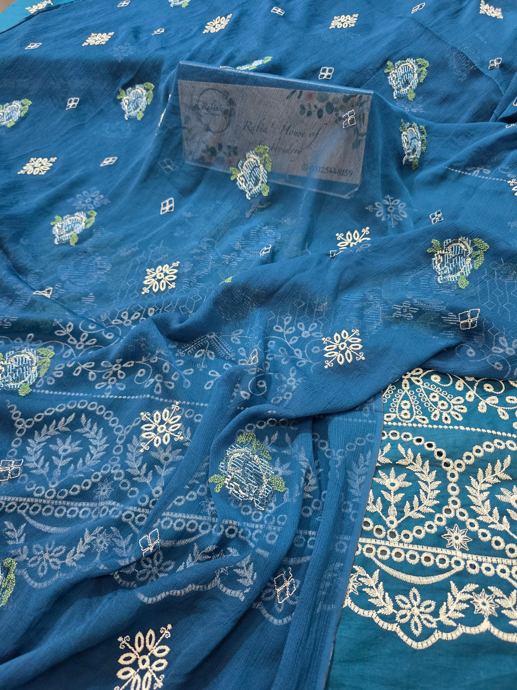 Lawn 4pc with chiffon duppatta