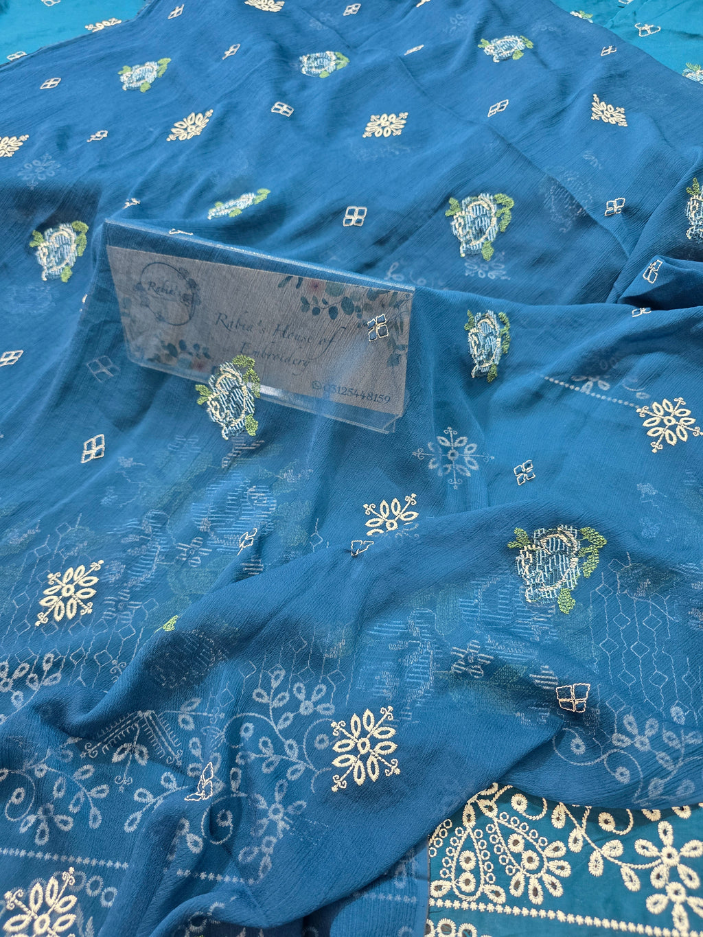 Lawn 4pc with chiffon duppatta