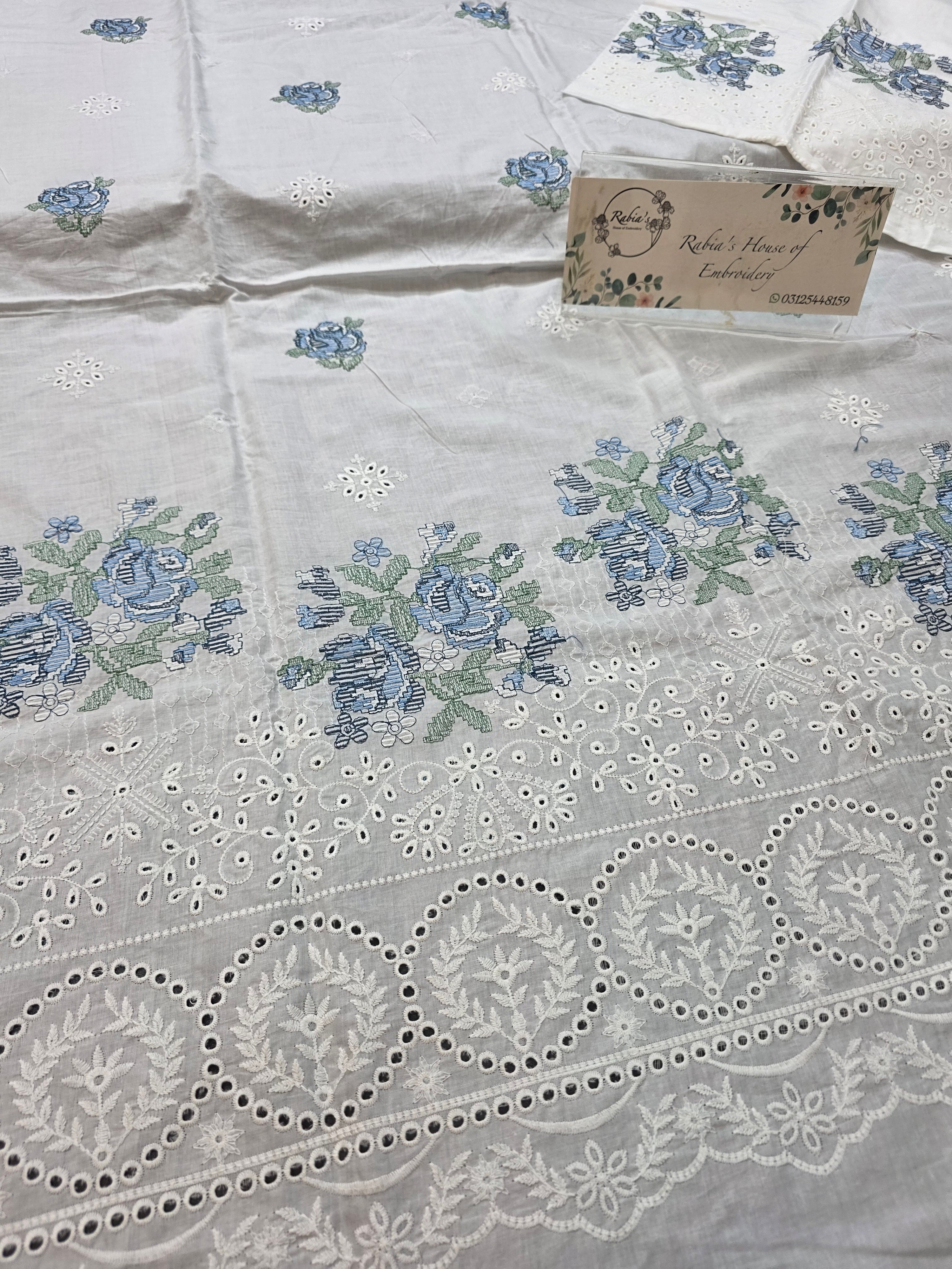 Lawn 4pc with chiffon duppatta