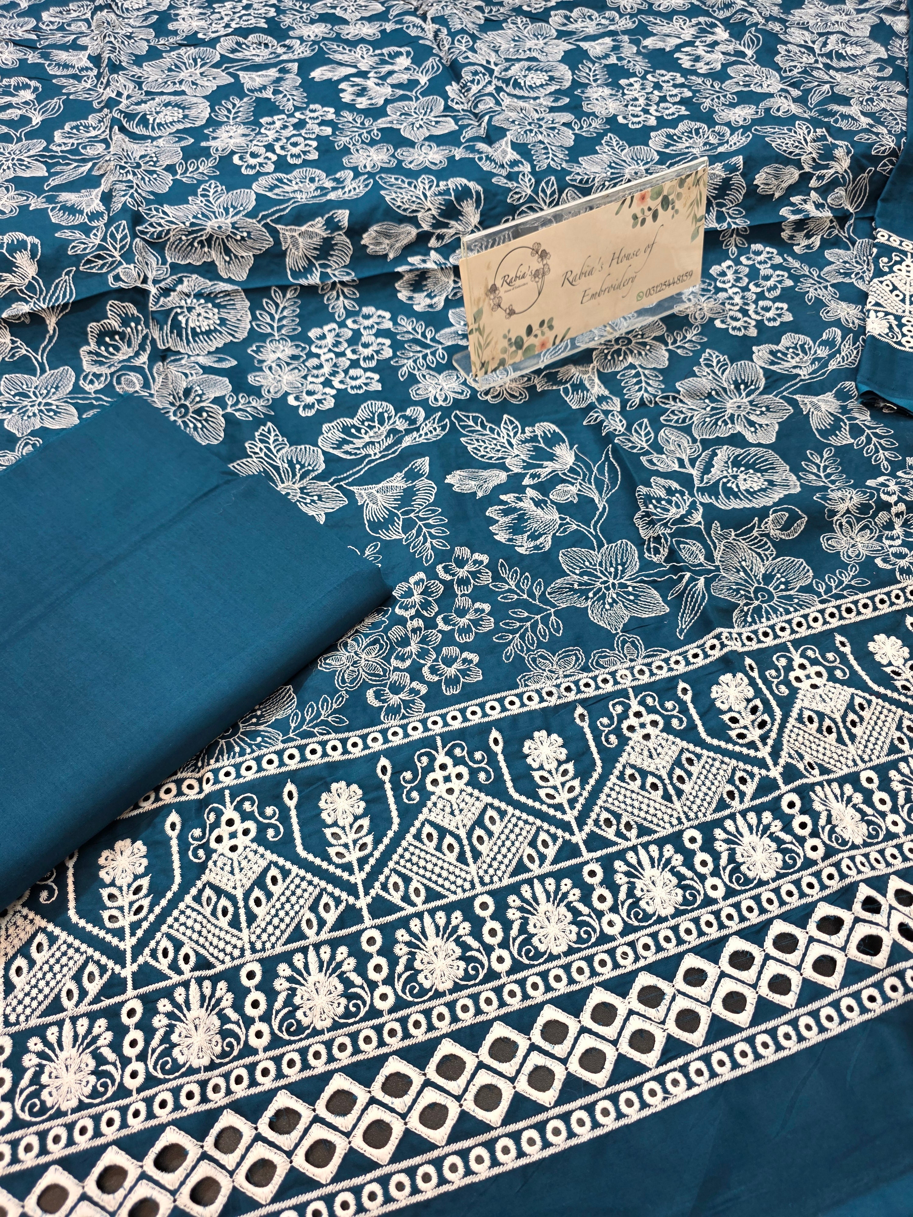 Lawn 4pc with chiffon duppatta