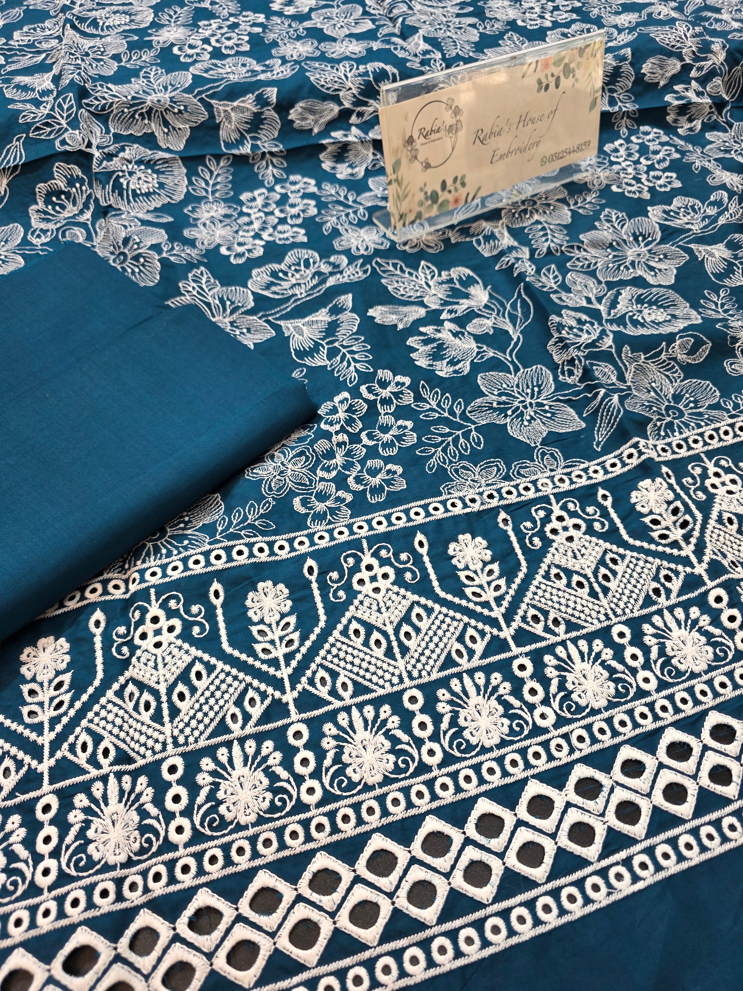 Lawn 4pc with chiffon duppatta