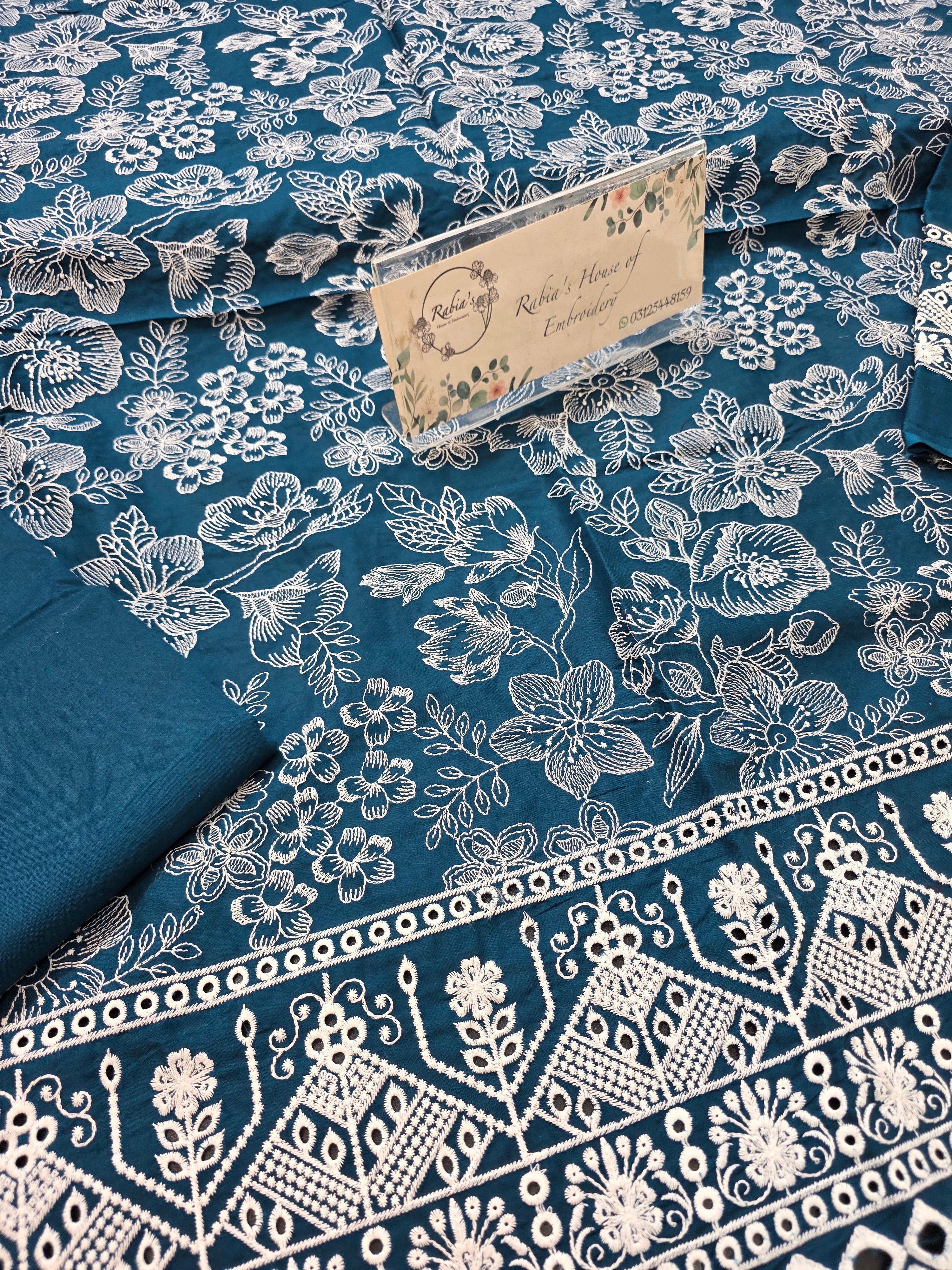 Lawn 4pc with chiffon duppatta