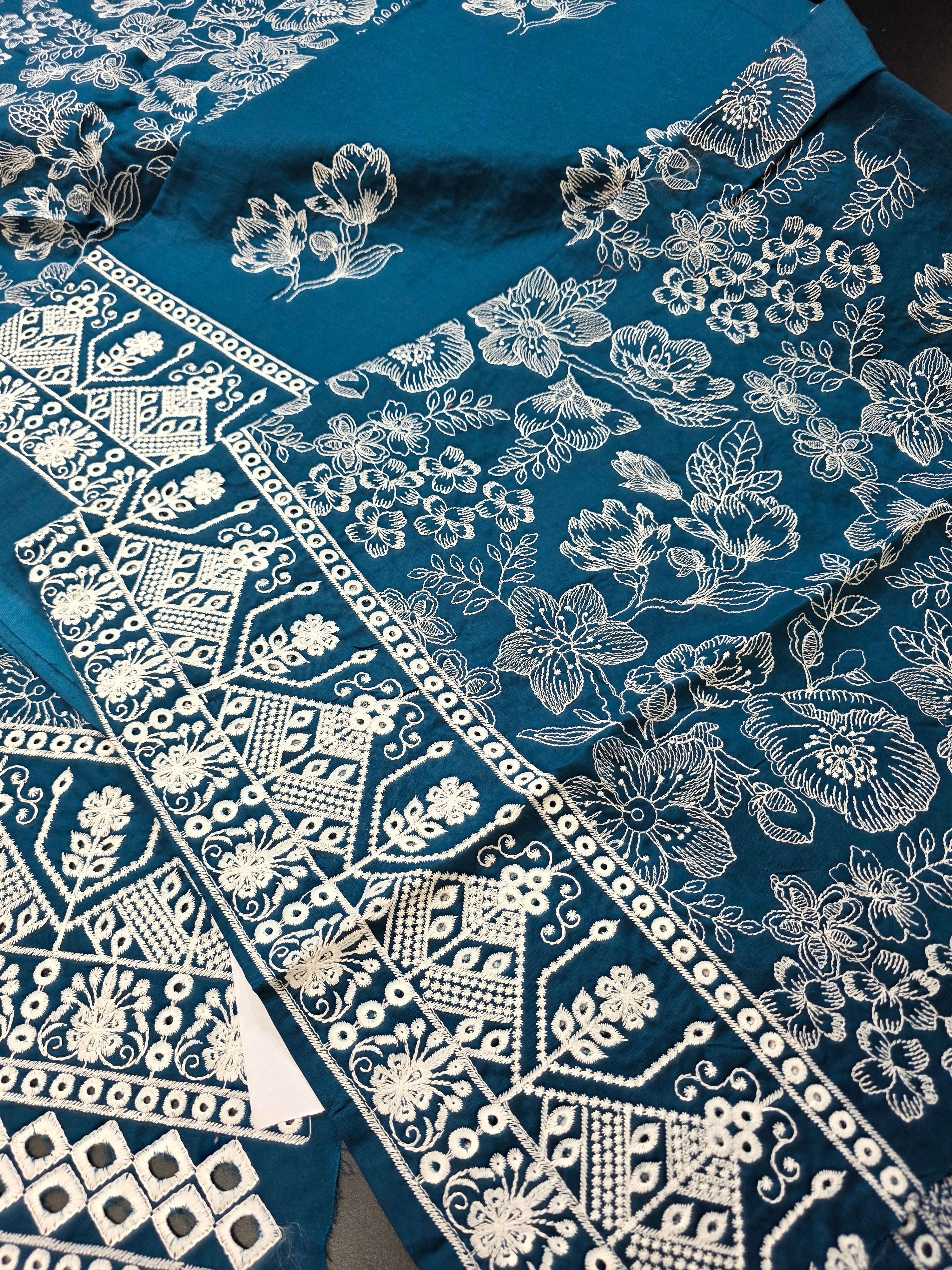 Lawn 4pc with chiffon duppatta