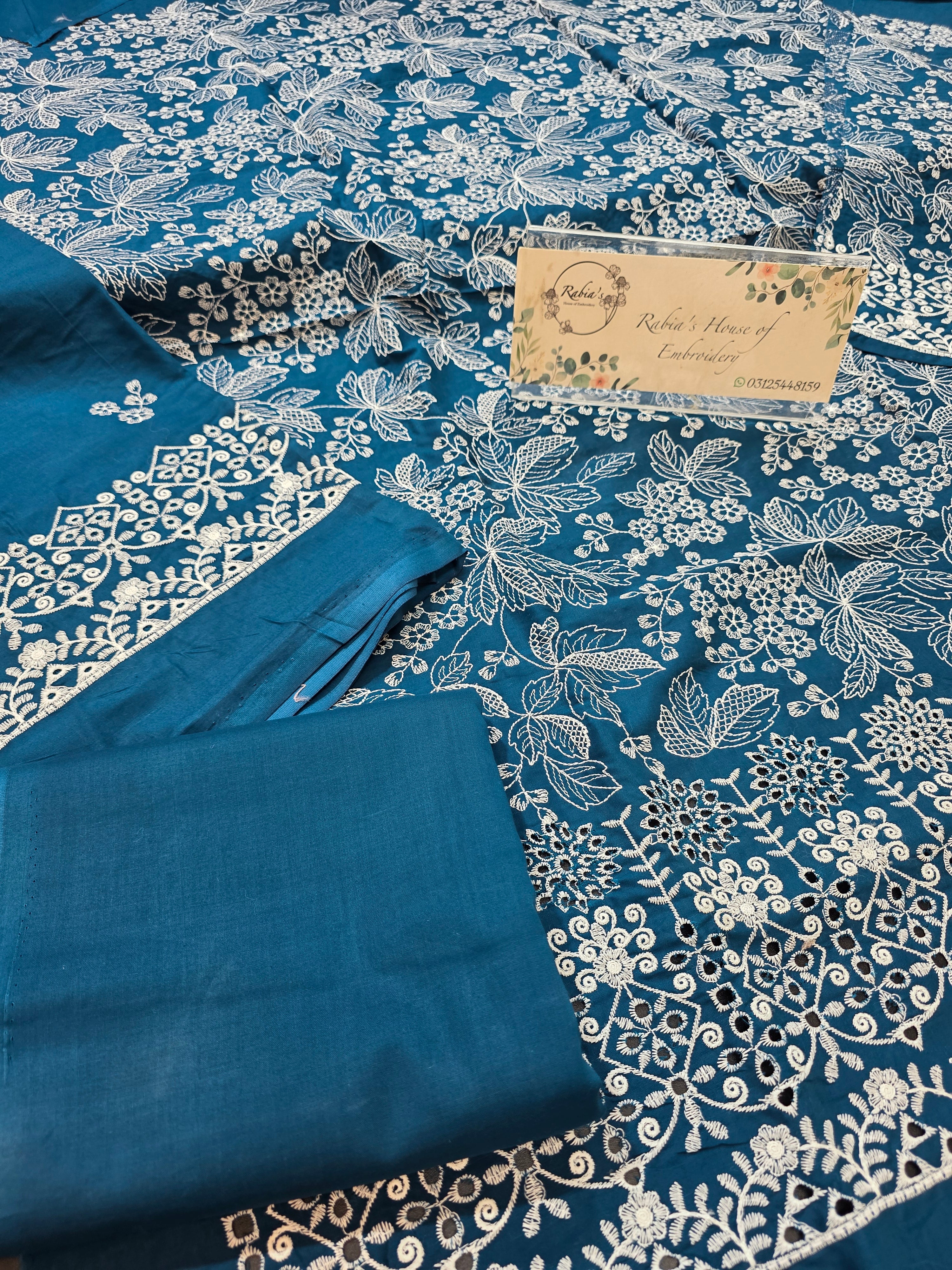Lawn 4pc with chiffon duppatta
