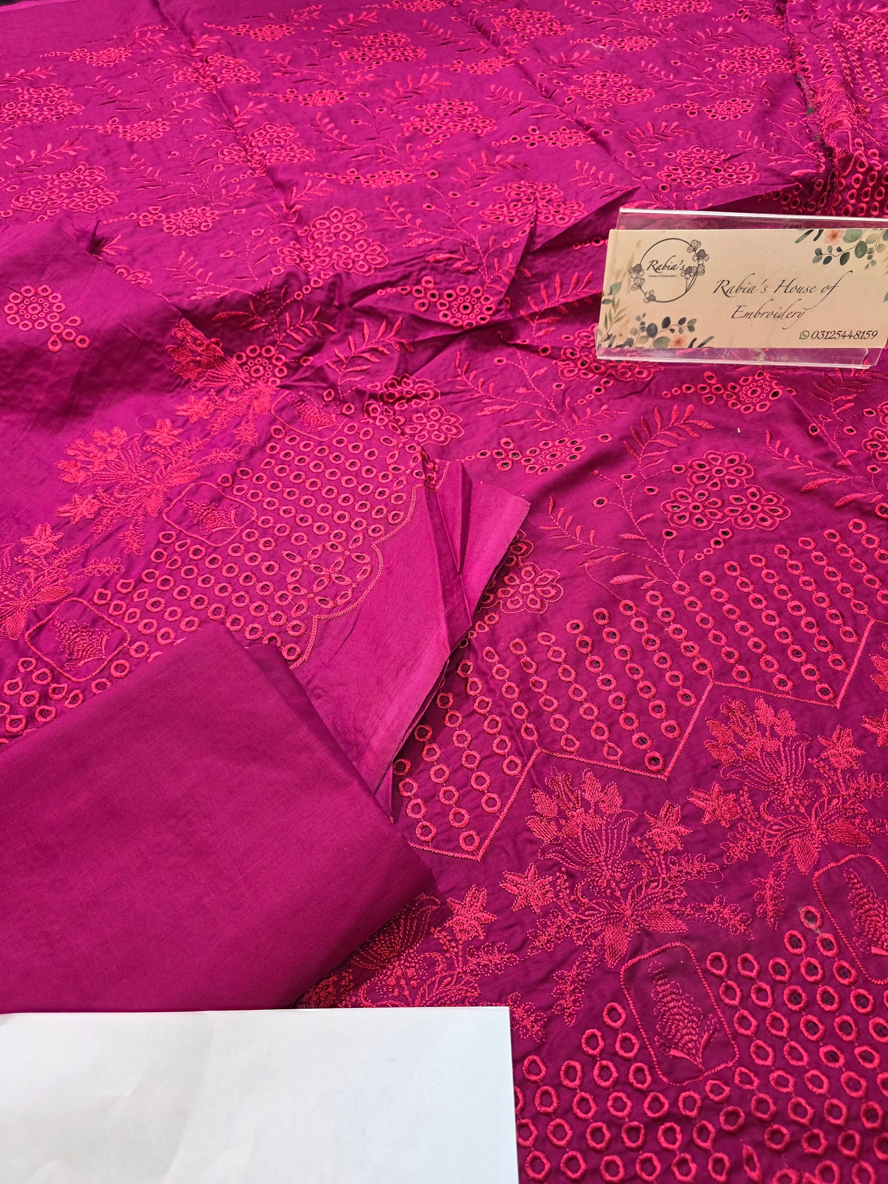 Lawn 4pc with chiffon duppatta