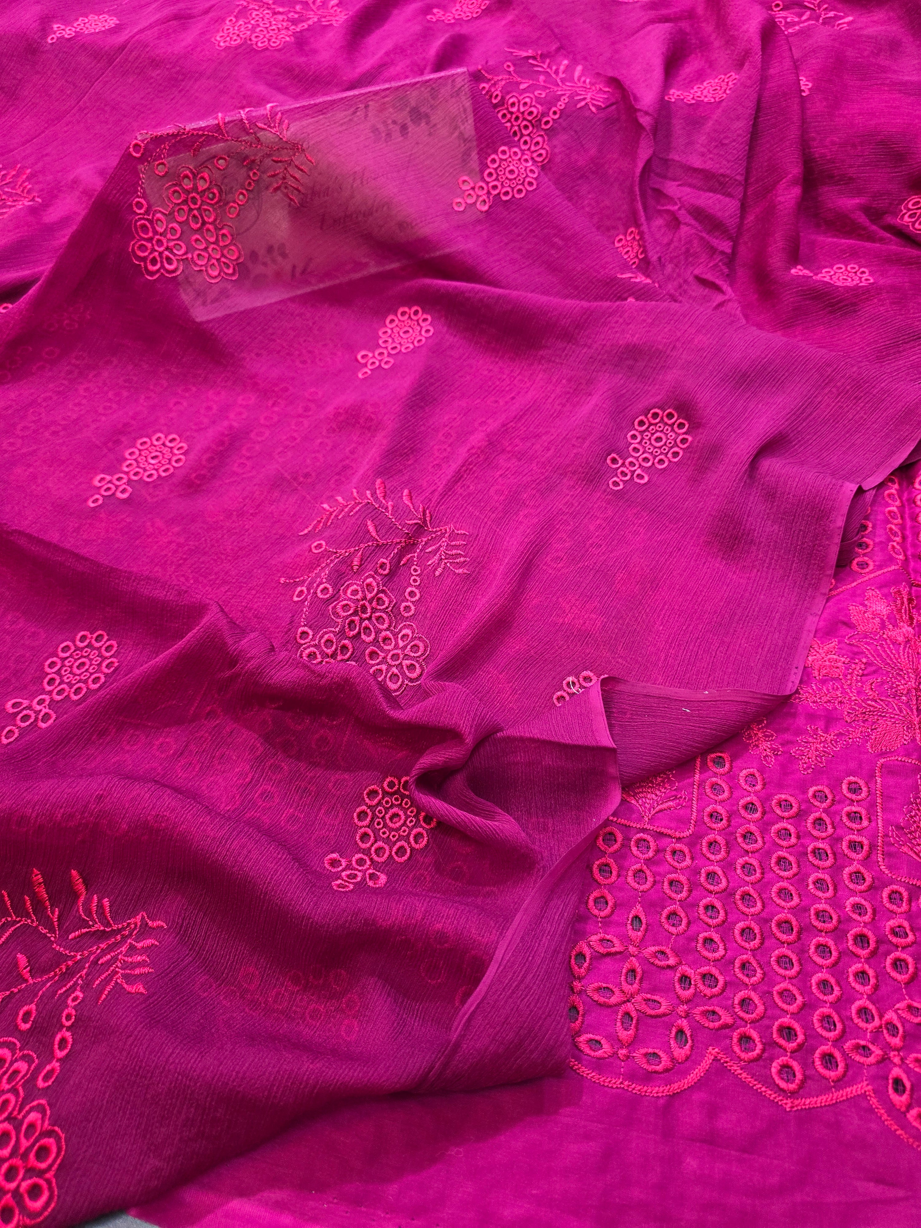 Lawn 4pc with chiffon duppatta