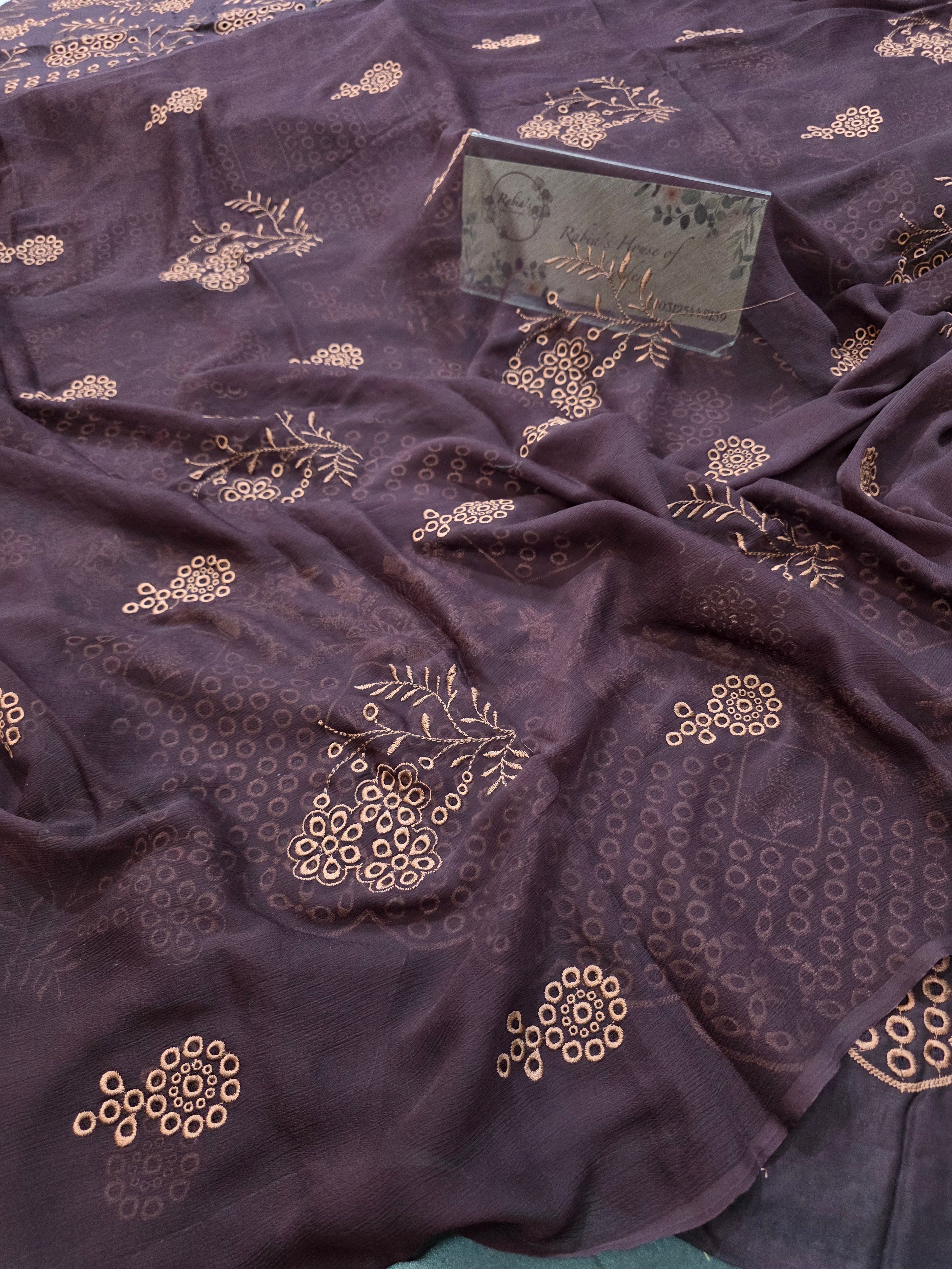 Lawn 4pc with chiffon duppatta