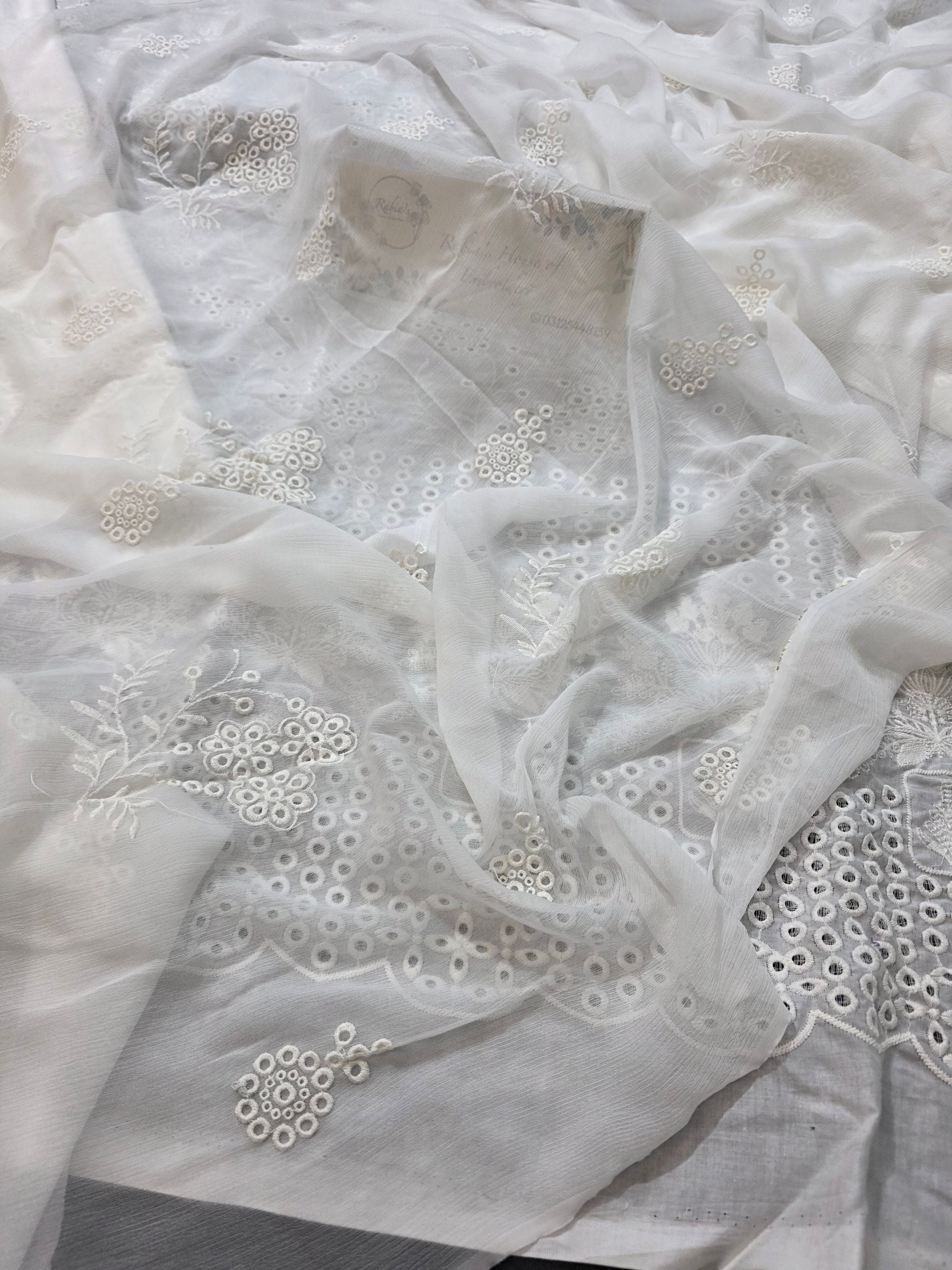 Lawn 4pc with chiffon duppatta