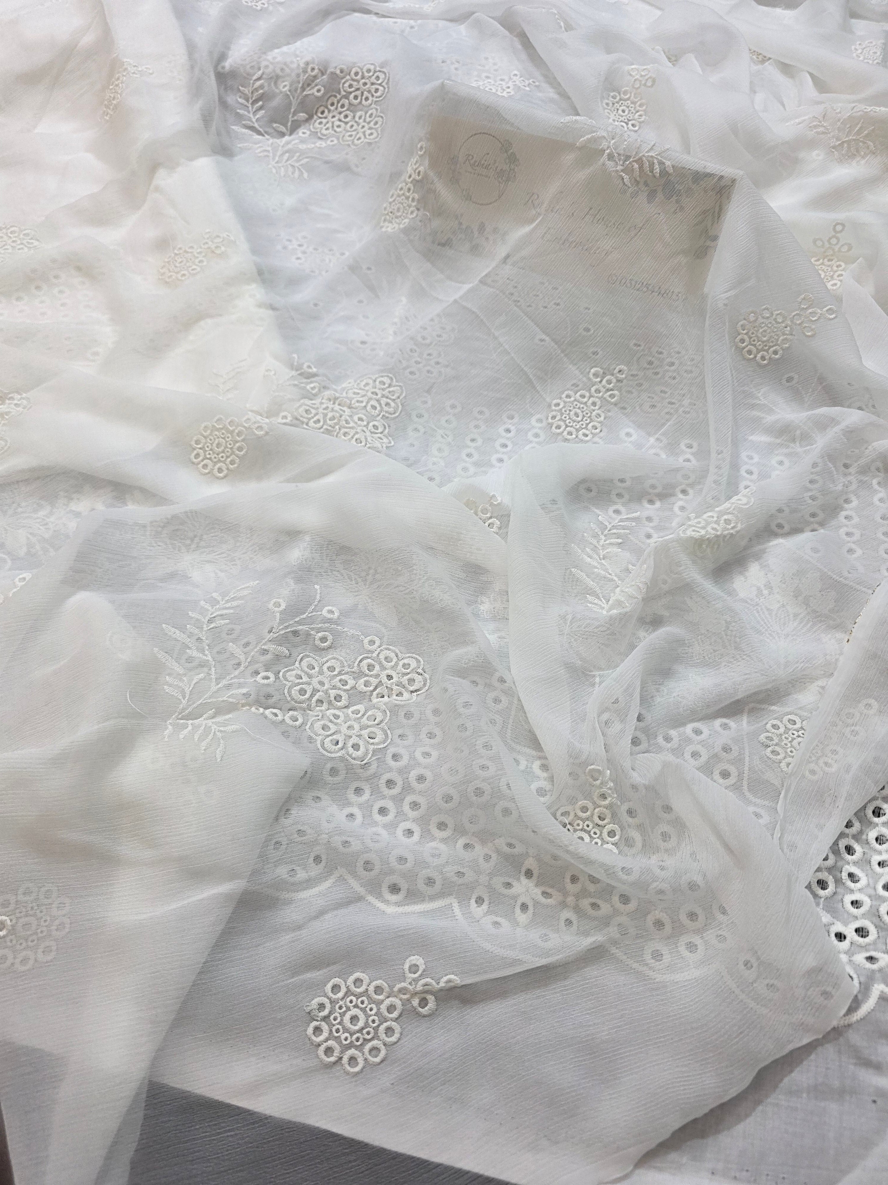 Lawn 4pc with chiffon duppatta