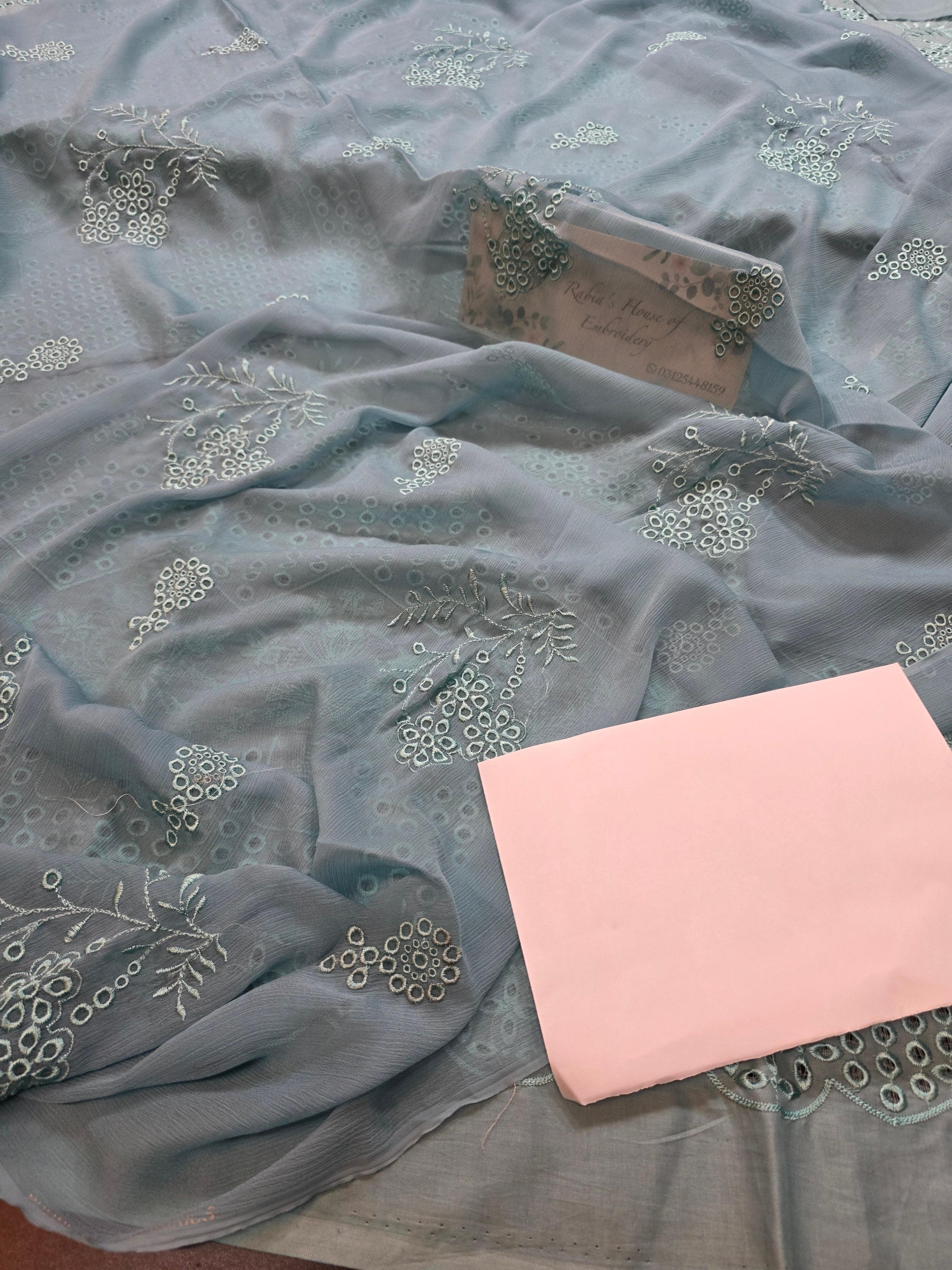 Lawn 4pc with chiffon duppatta