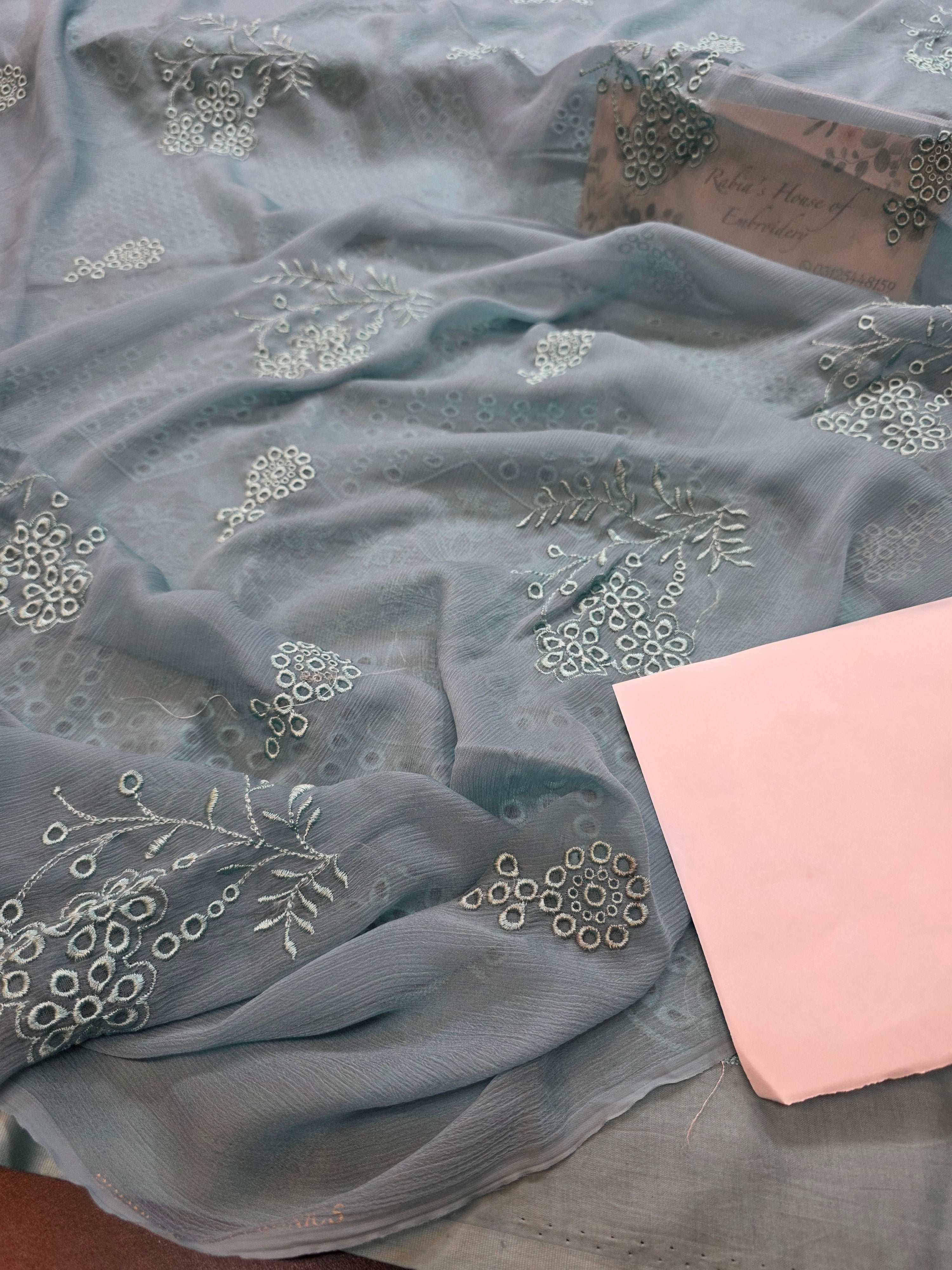 Lawn 4pc with chiffon duppatta