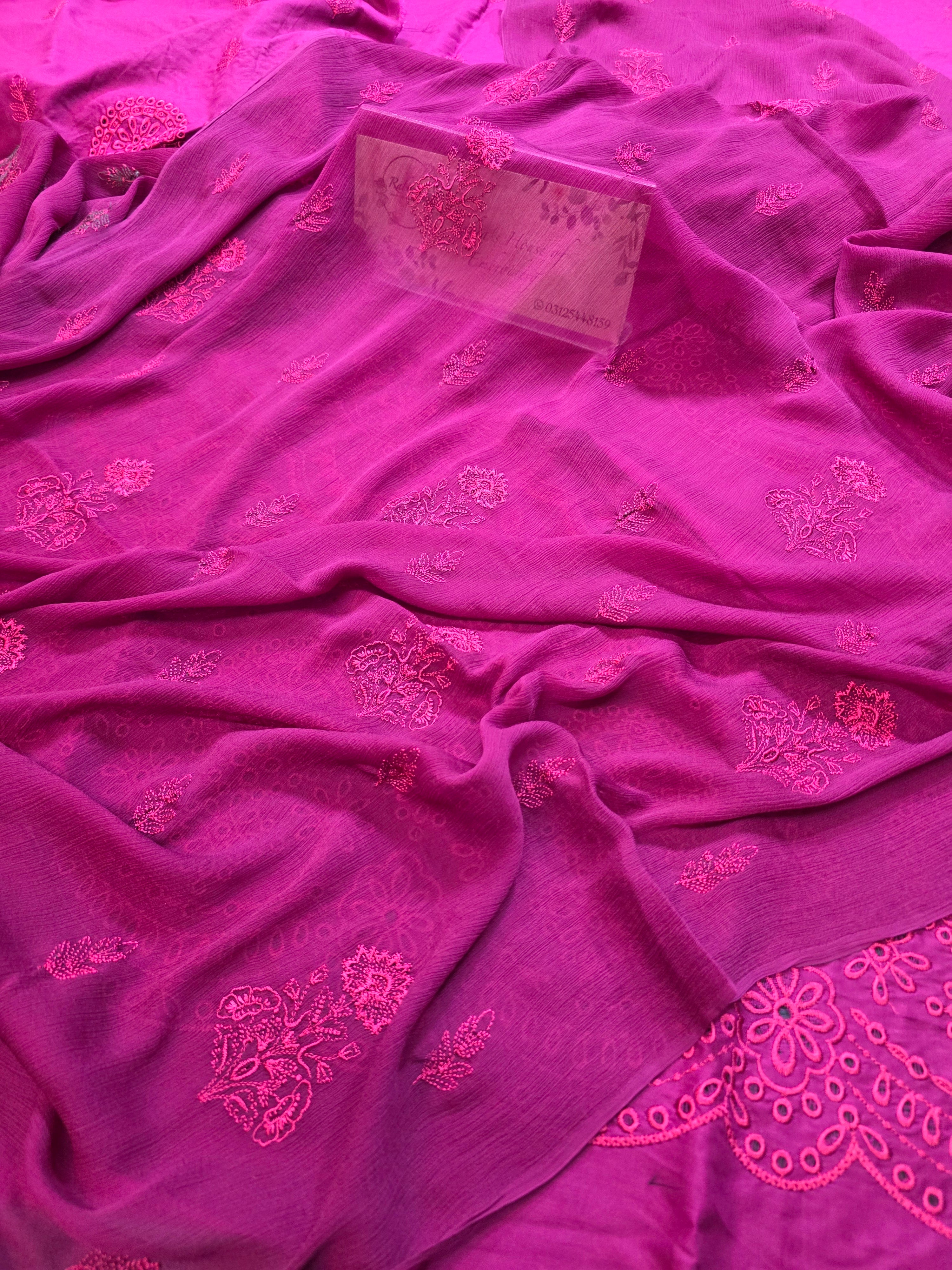 Lawn 4pc with chiffon duppatta
