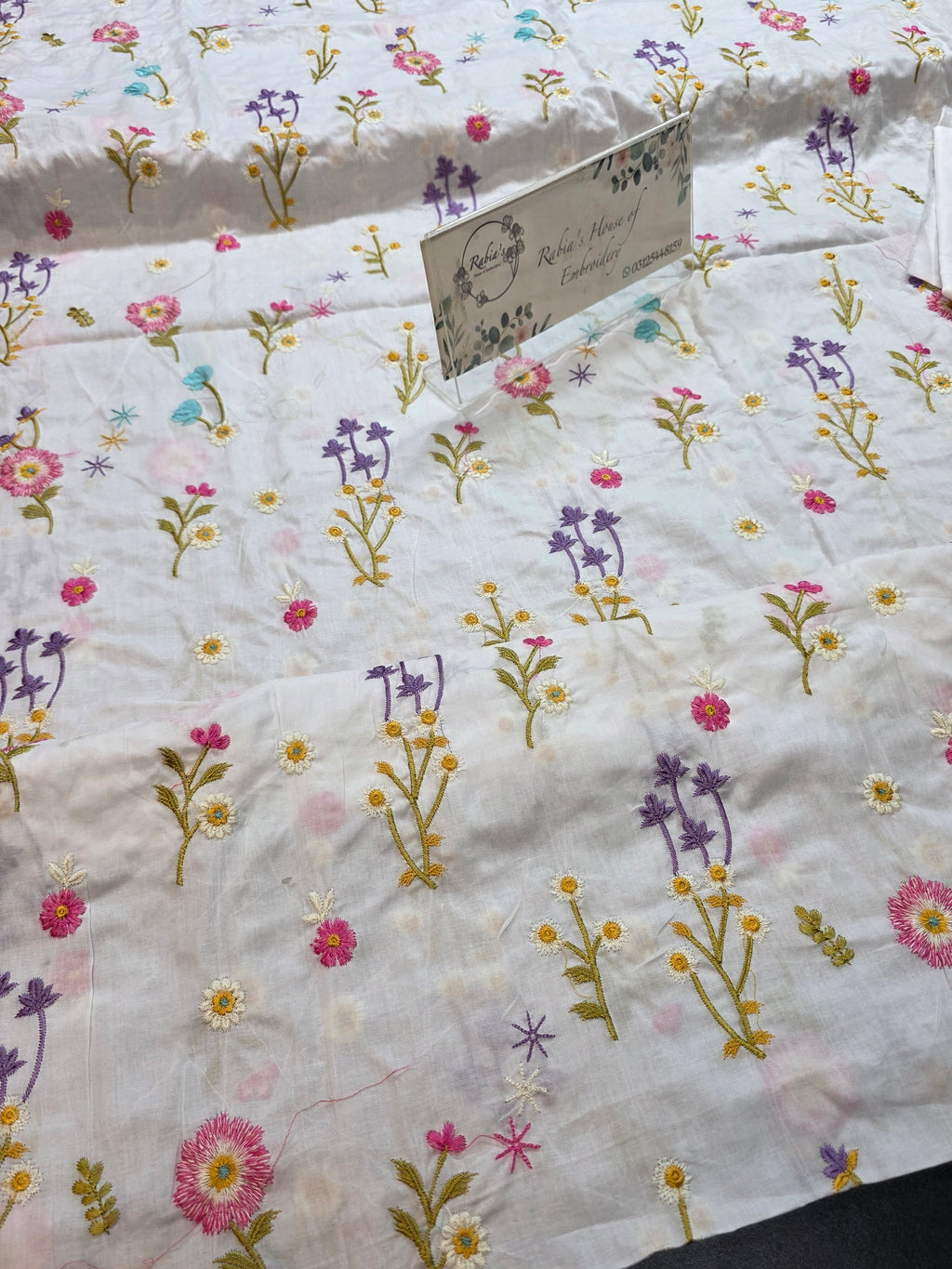 Lawn 3pc allover embroidered