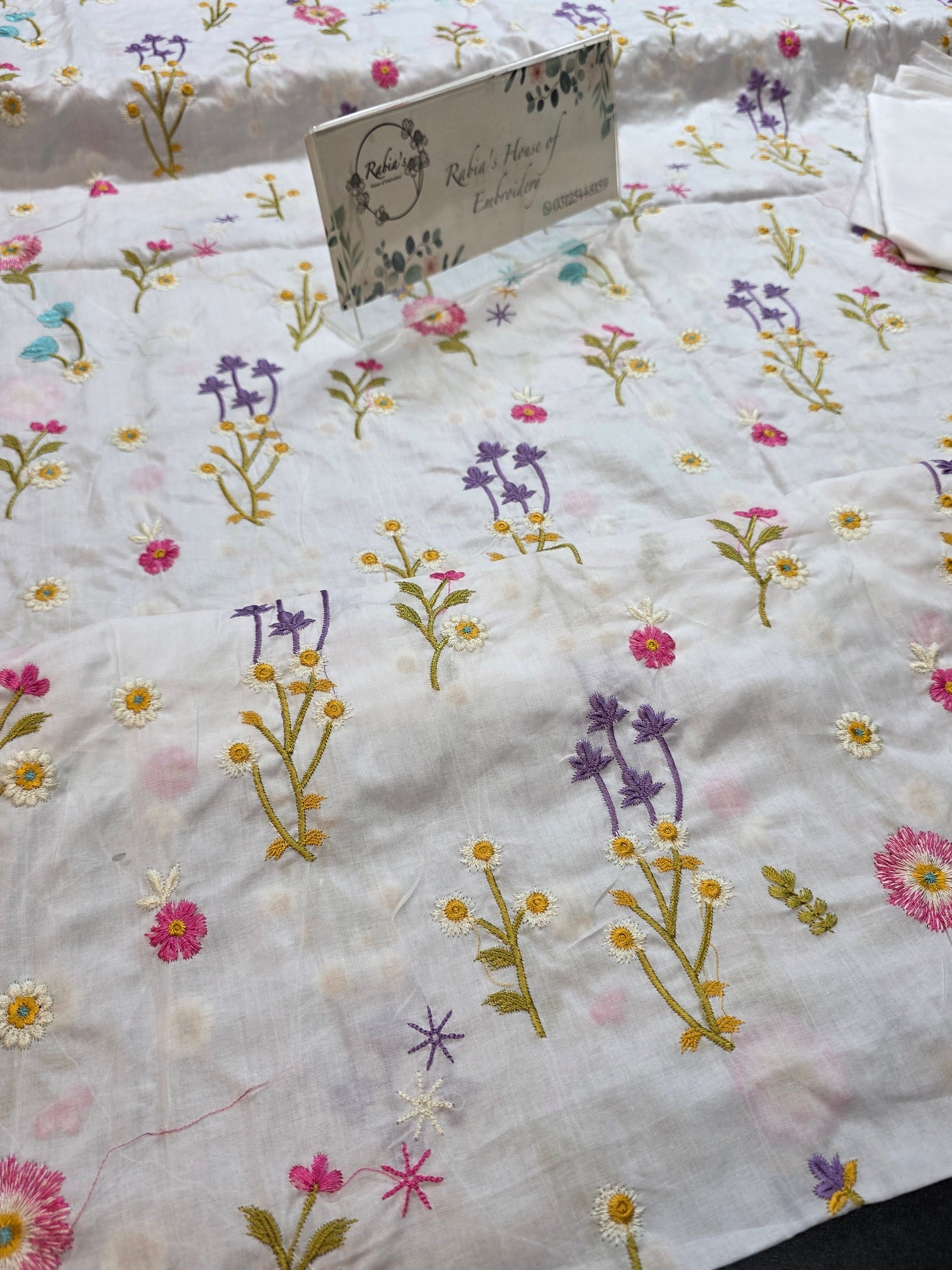 Lawn 3pc allover embroidered