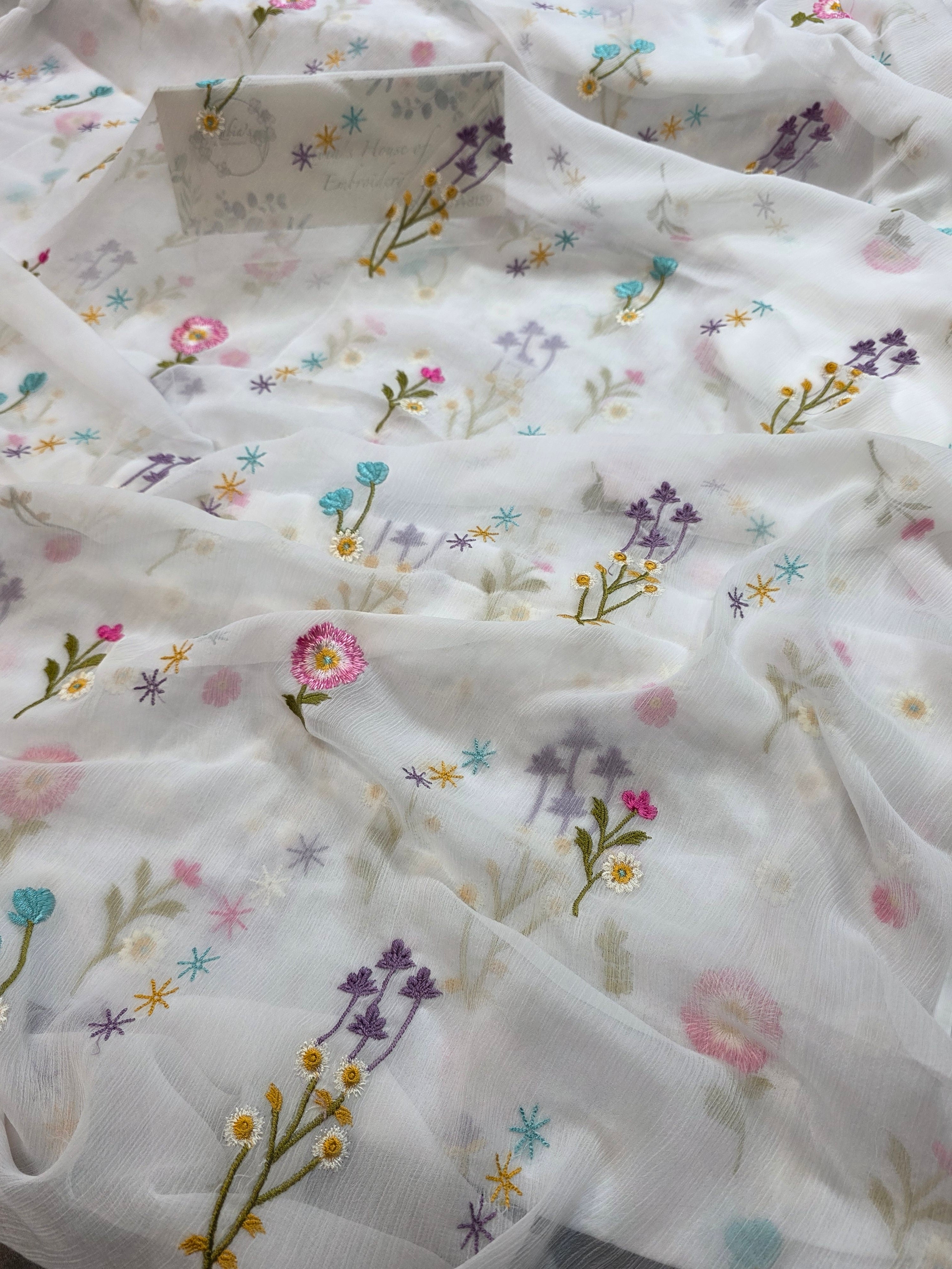 Lawn 3pc allover embroidered