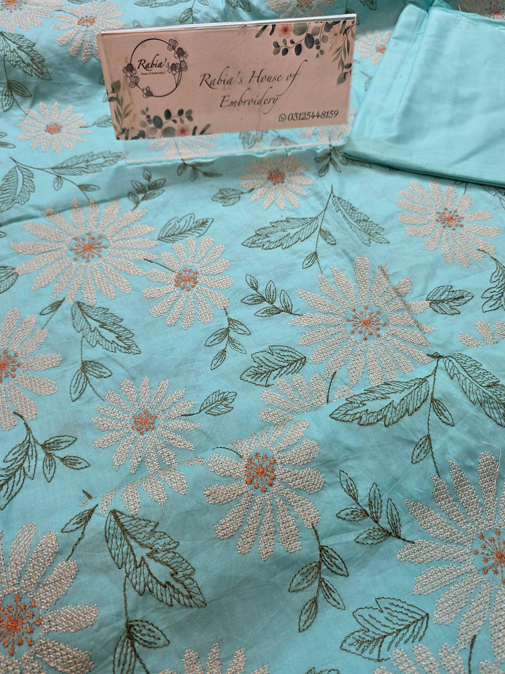 Lawn 3pc allover embroidered