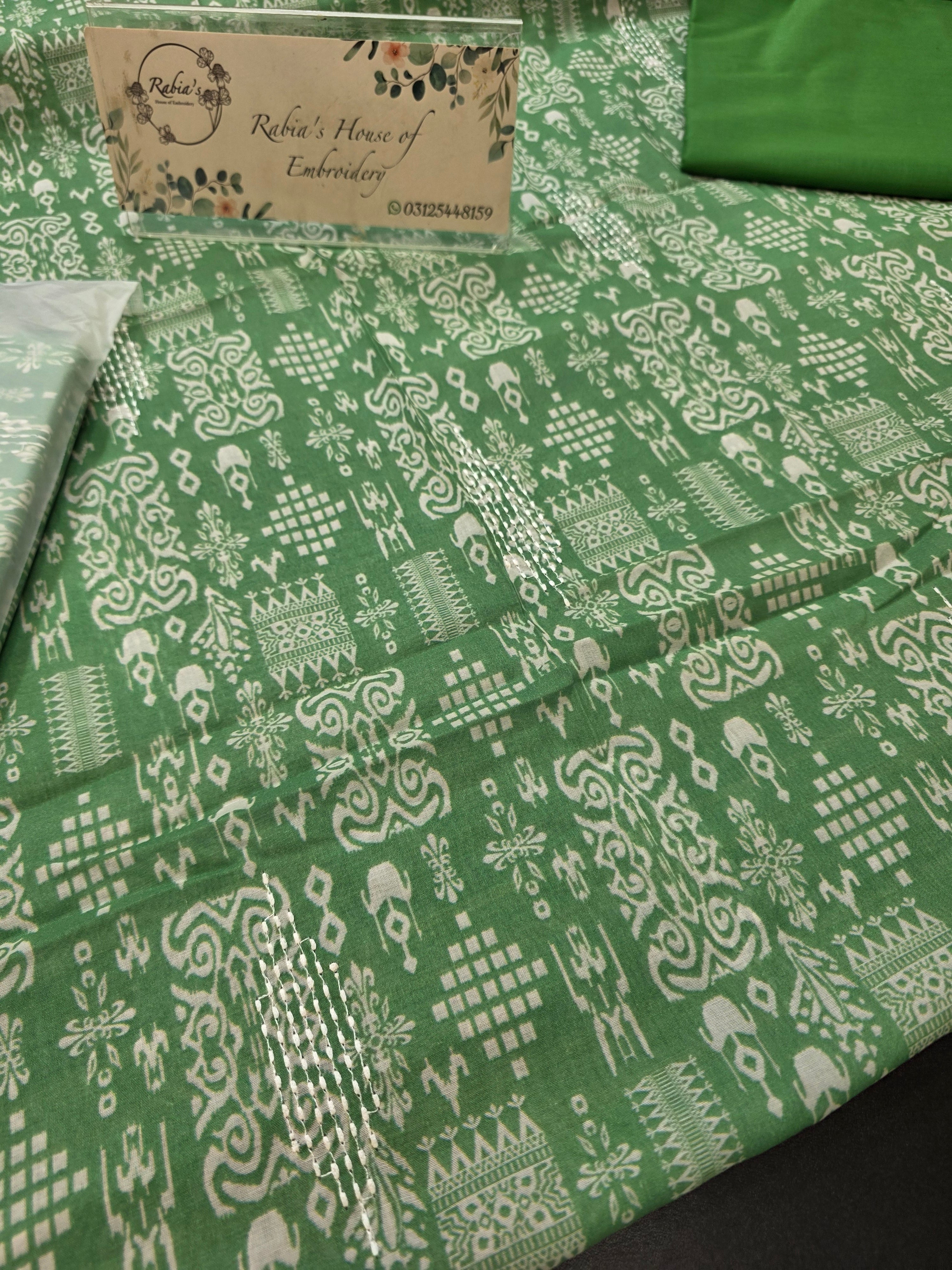 Bareeze lawn 3pc printed plus embroidery