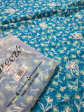 Bareeze lawn printed plus embroidery