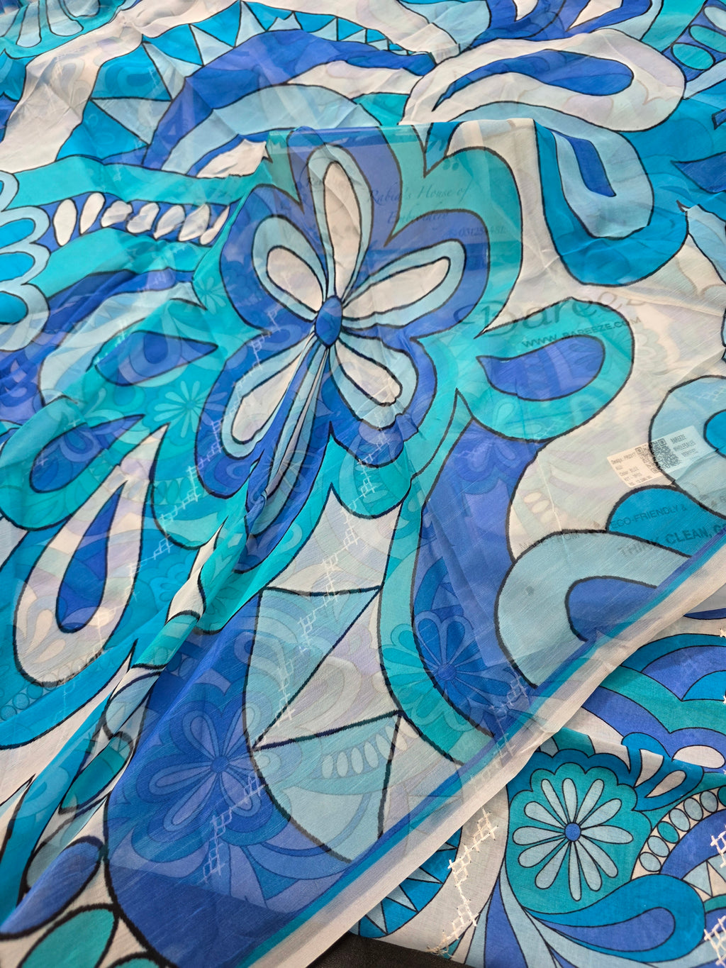 Bareeze lawn 3pc printed plus embroidery
