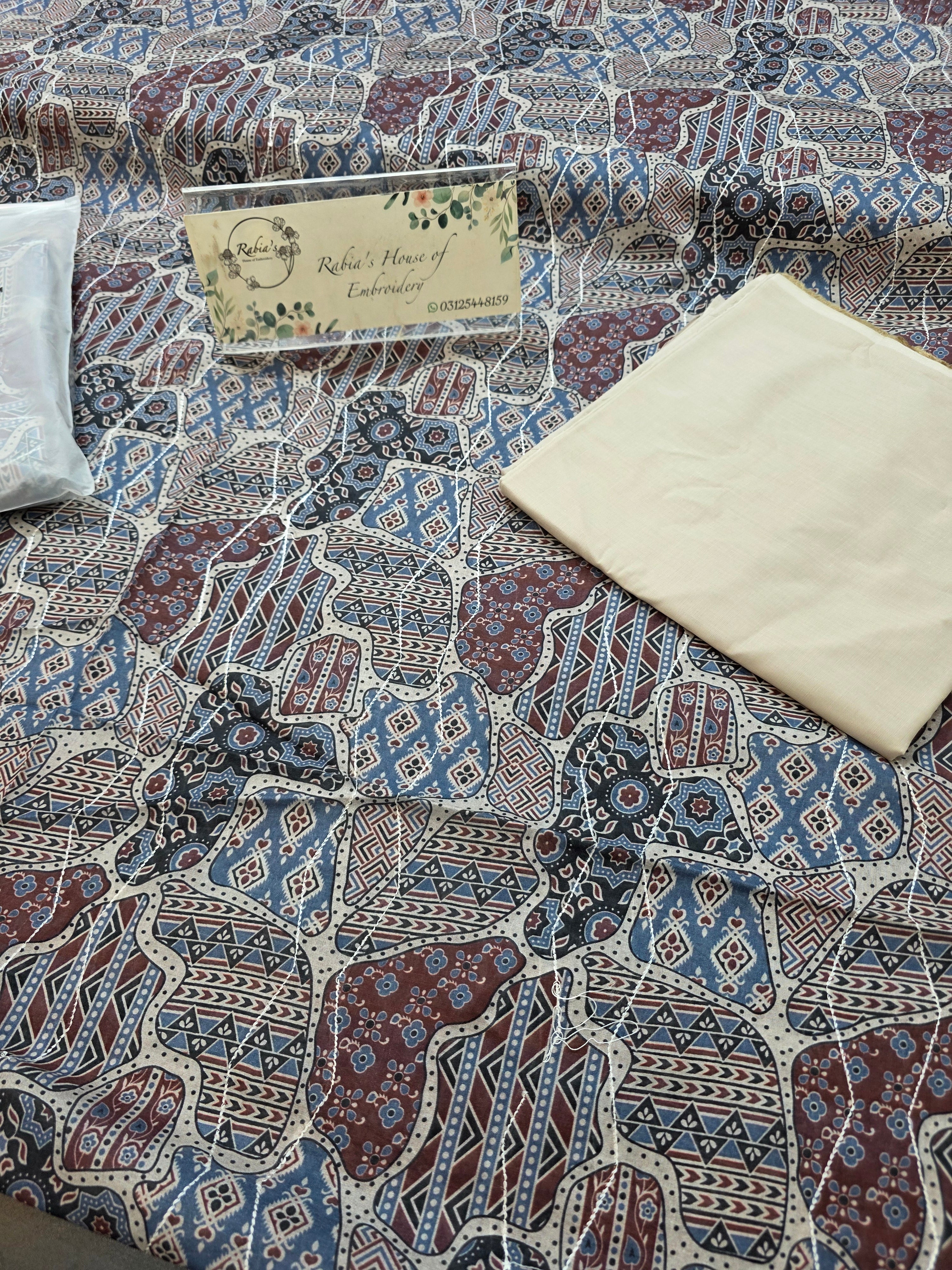 Bareeze lawn 3pc printed plus embroidery