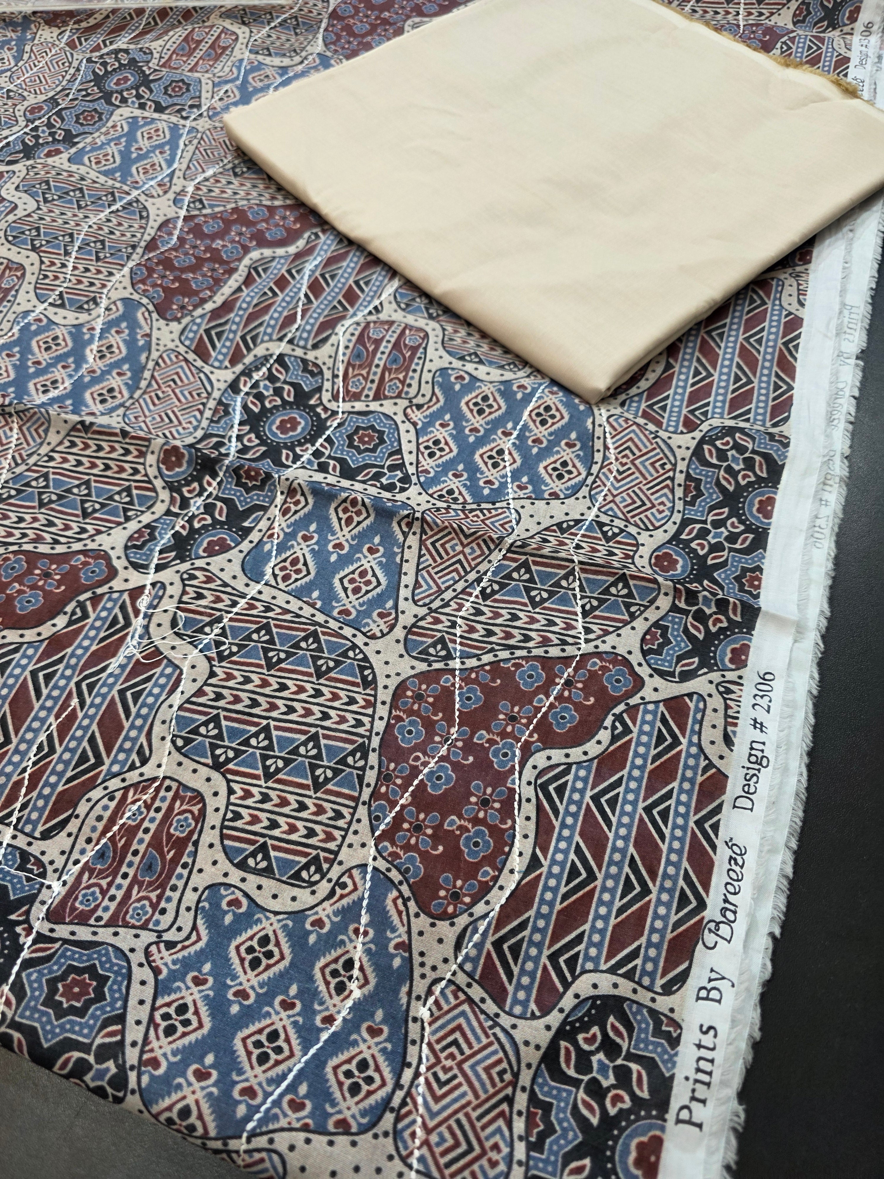 Bareeze lawn 3pc printed plus embroidery
