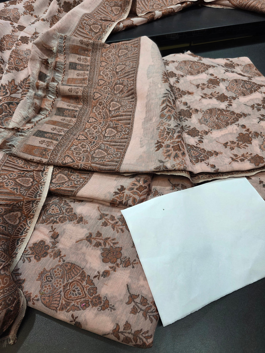 Handmade lawn kani shawl