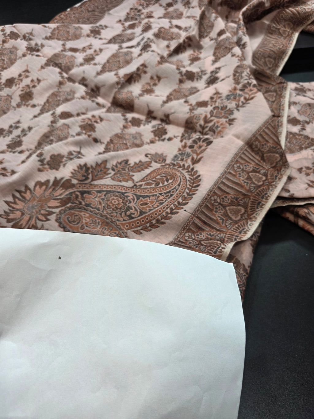 Handmade lawn kani shawl