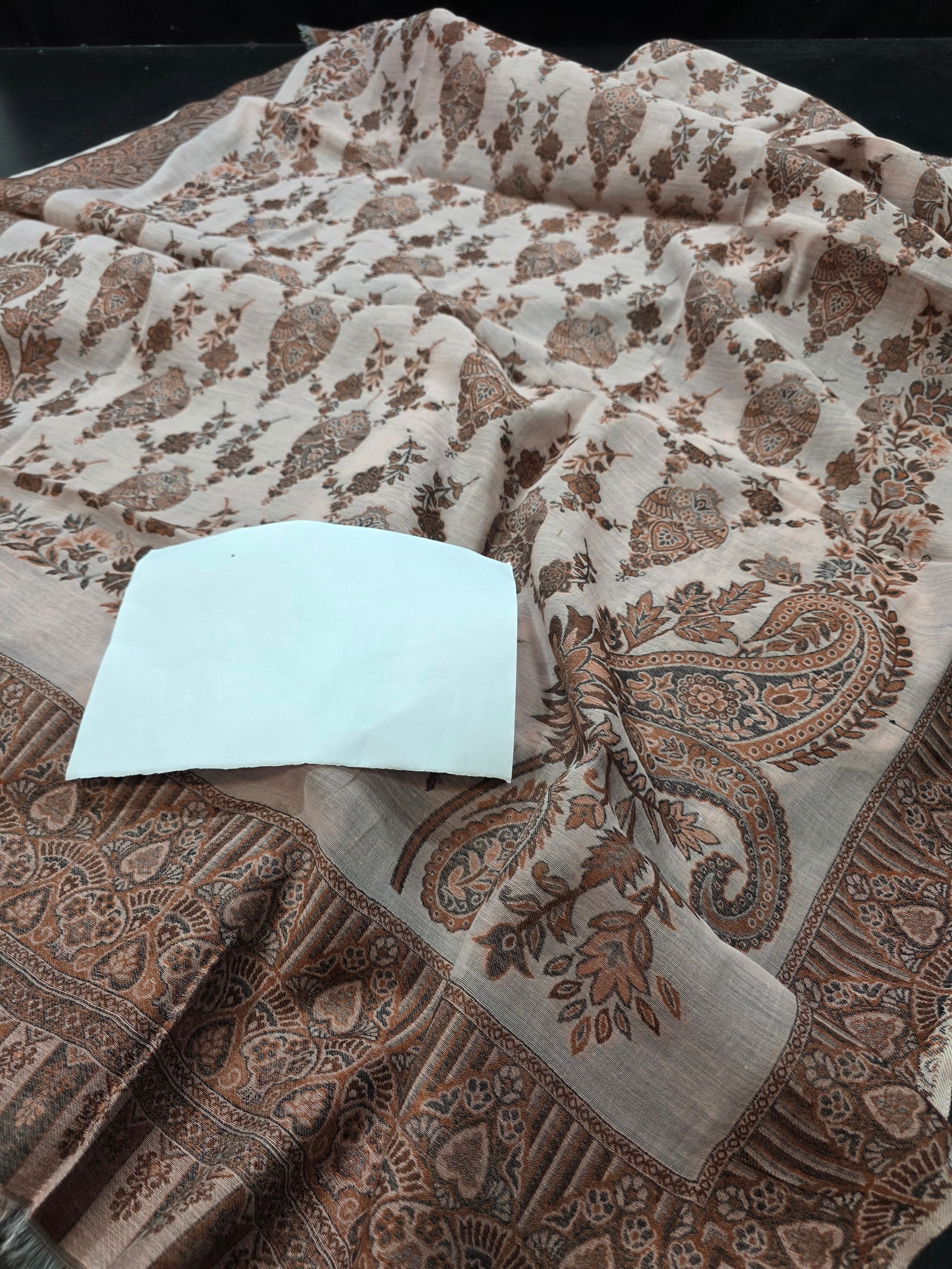Handmade lawn kani shawl