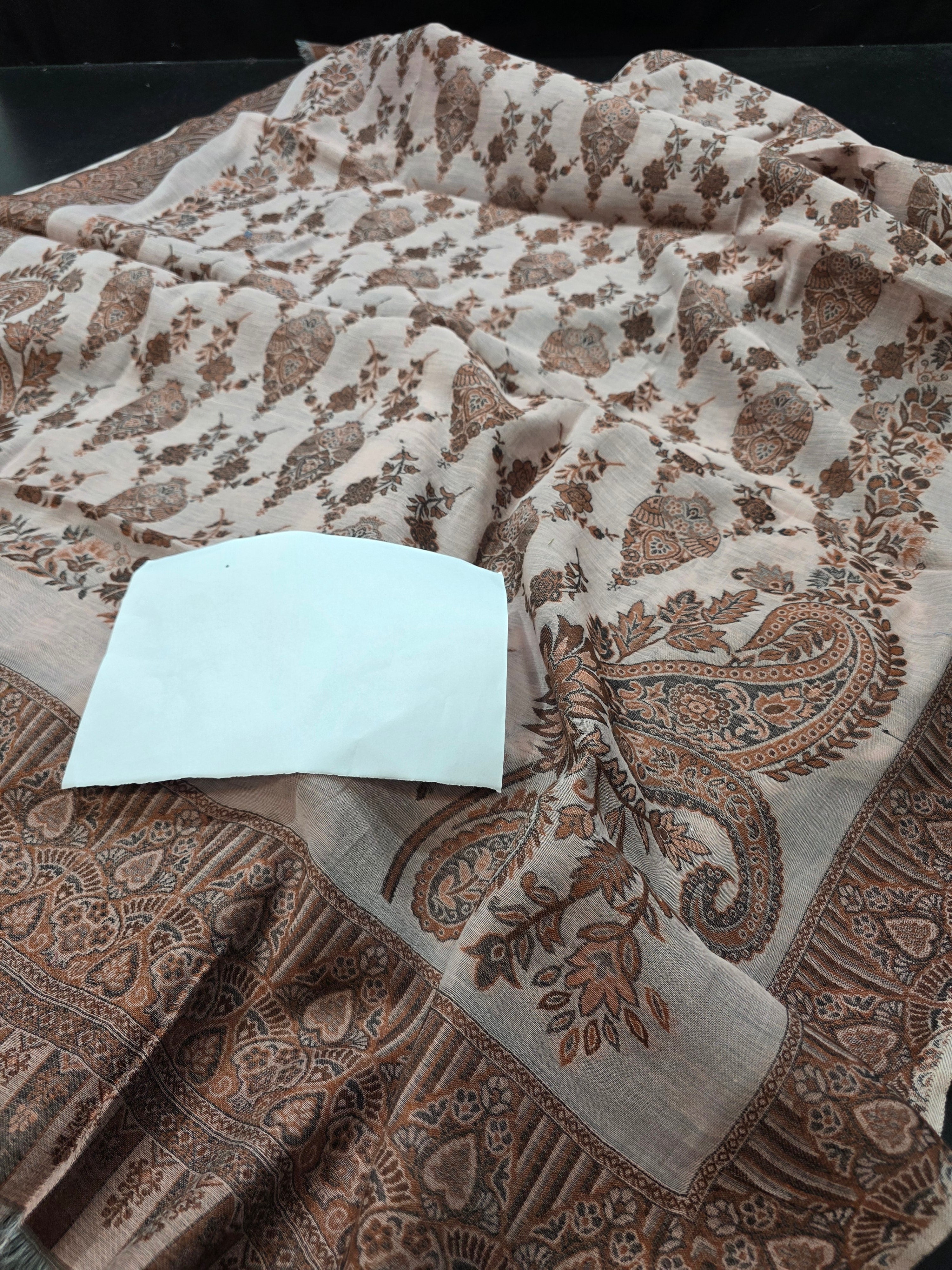 Handmade lawn kani shawl