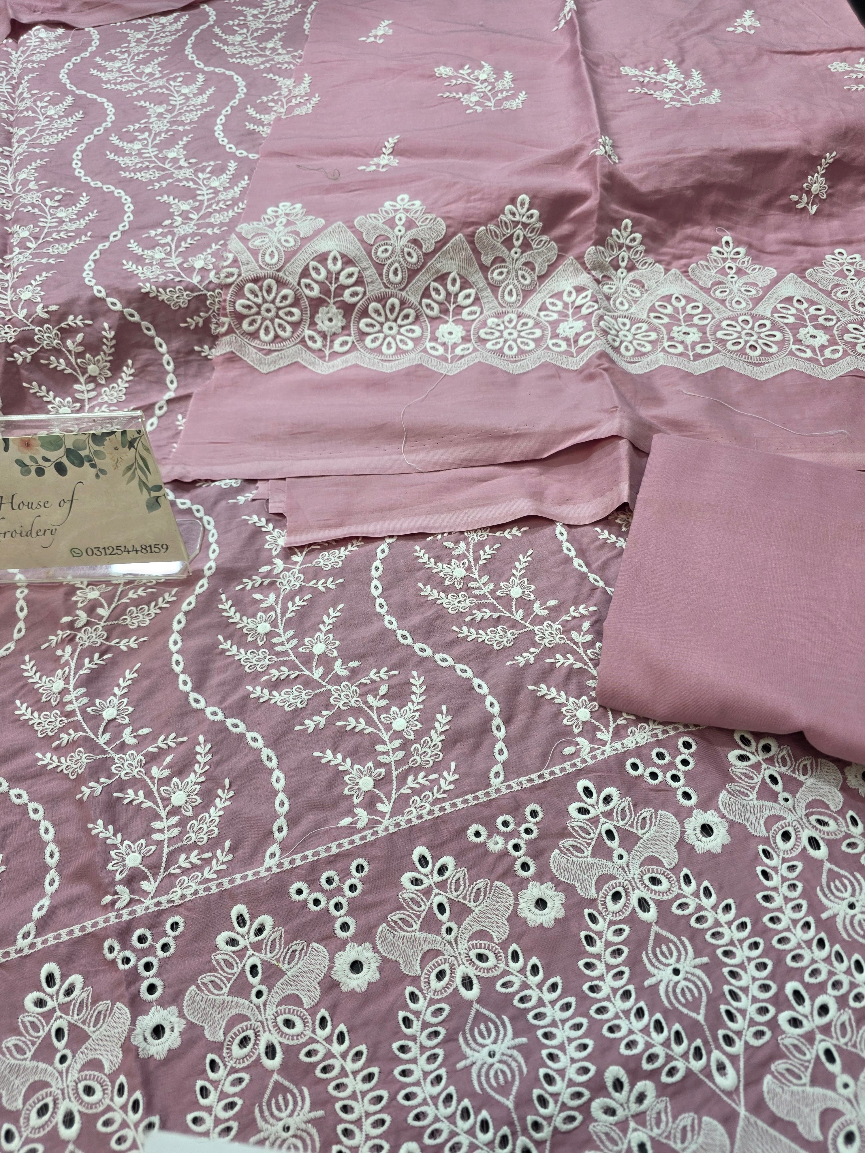 Lawn 4pc with chiffon duppatta