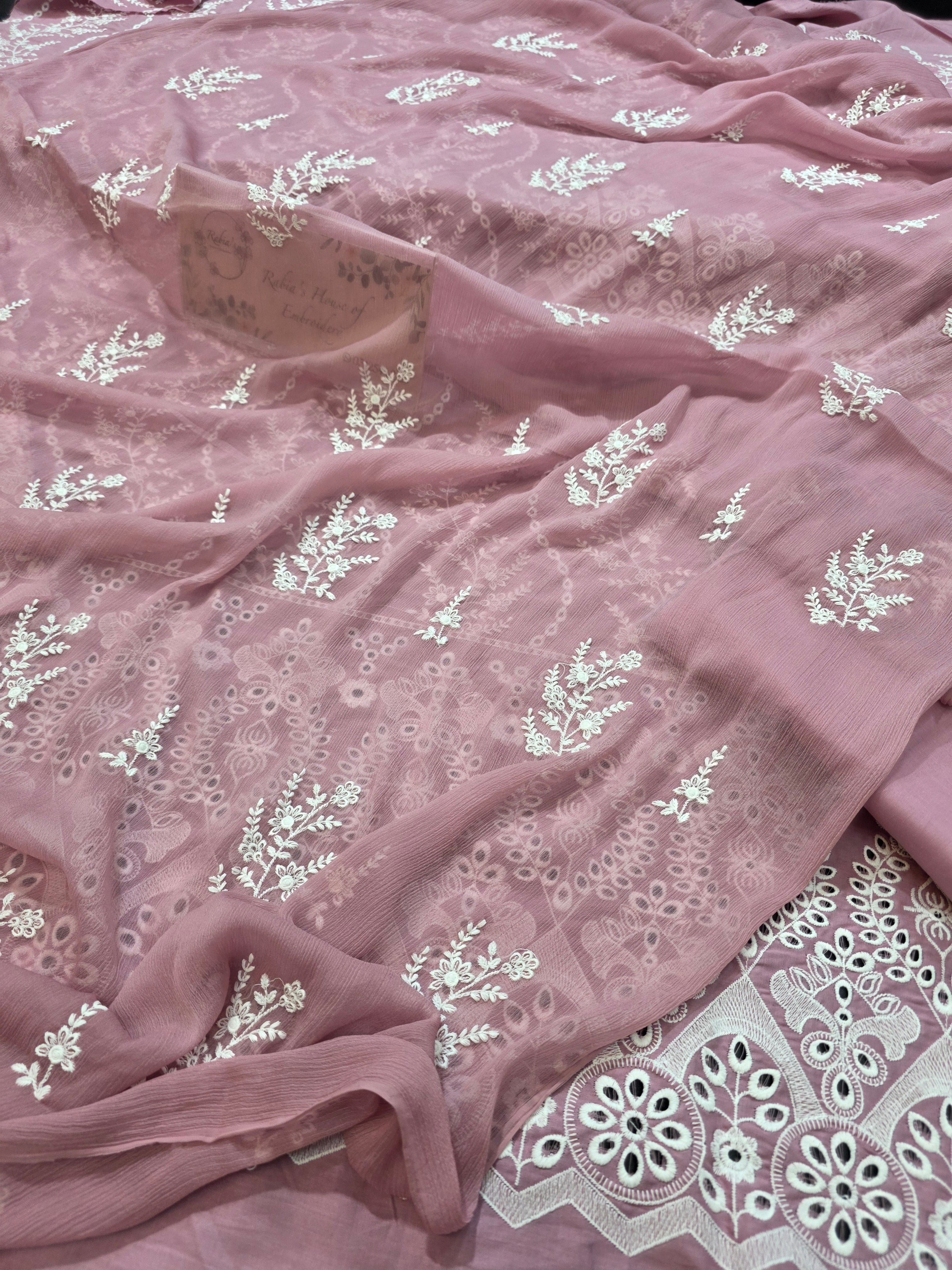 Lawn 4pc with chiffon duppatta