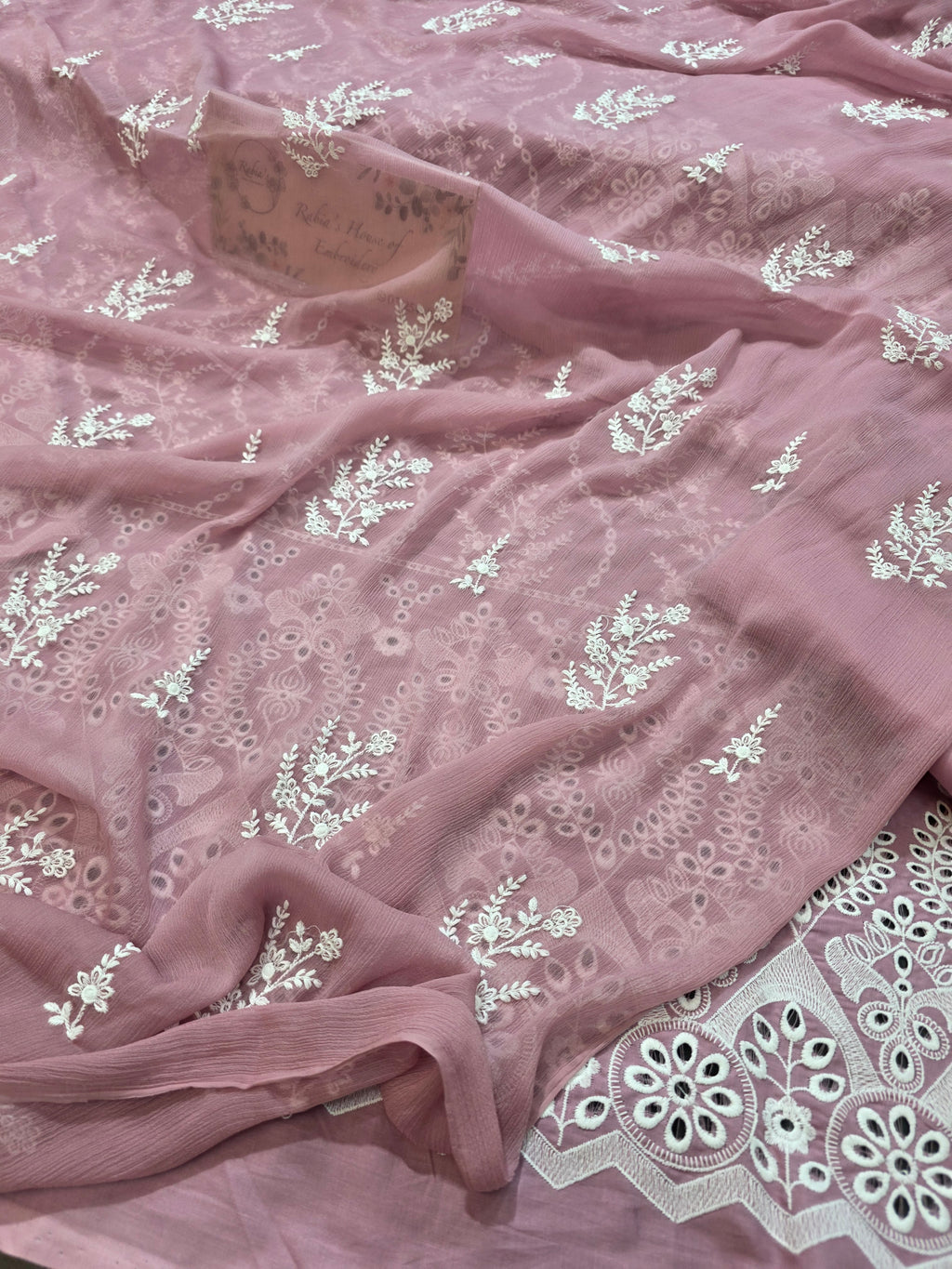 Lawn 4pc with chiffon duppatta
