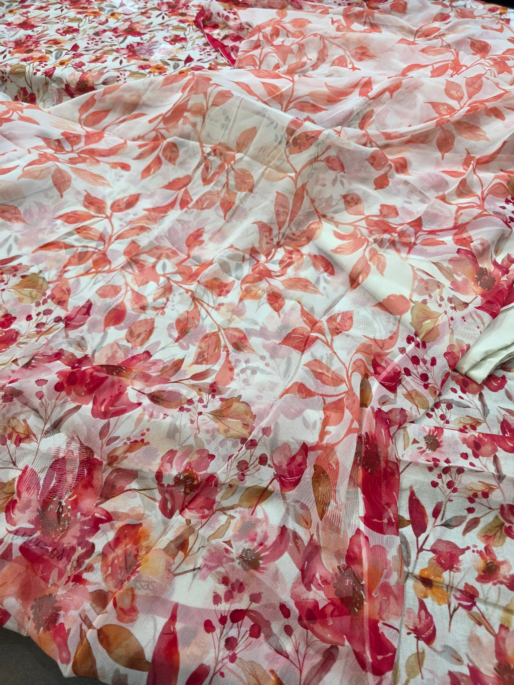 Bareeze lawn 3pc printed plus embroidery