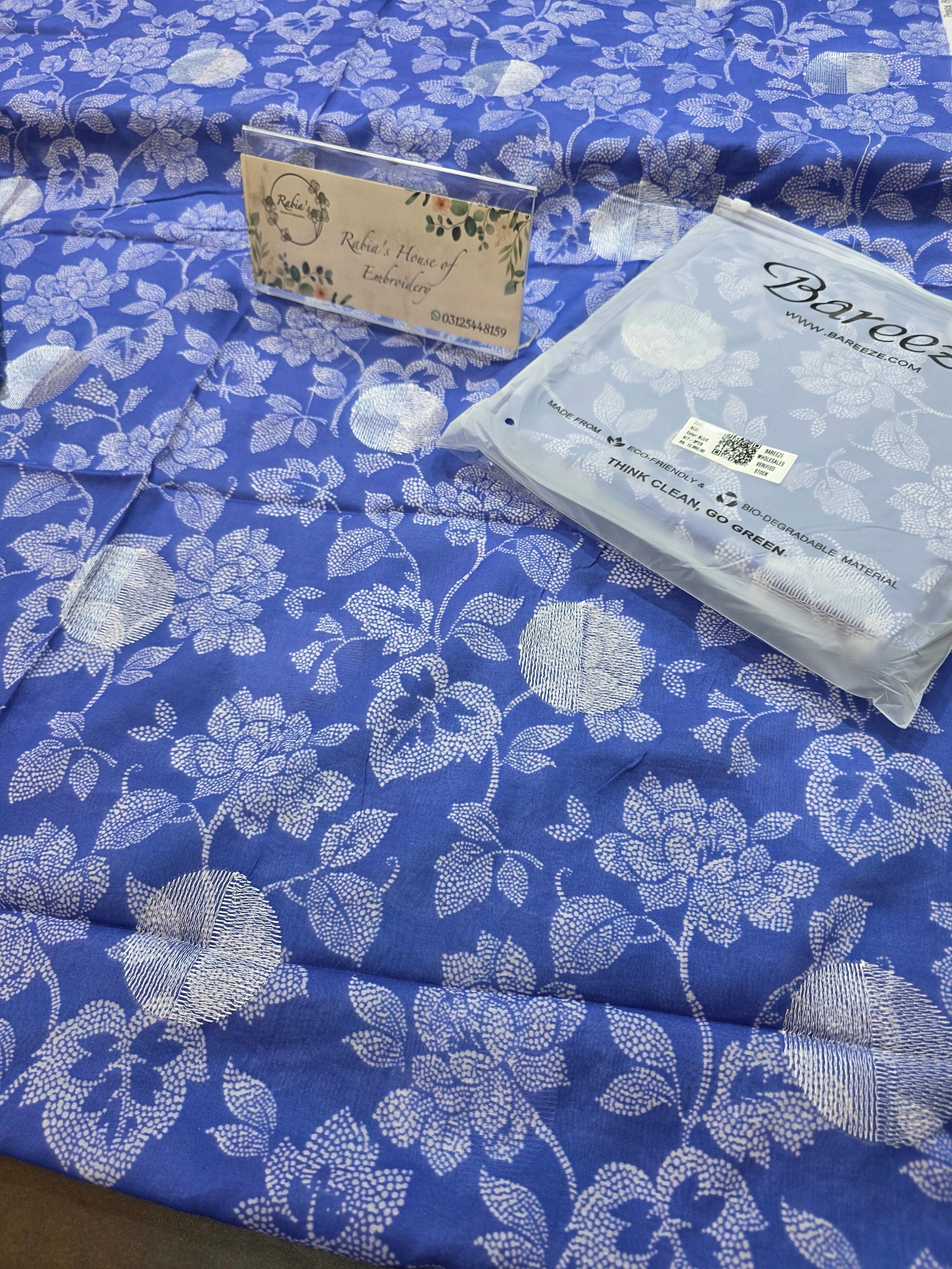 Bareeze prints 3pc plus embroidered